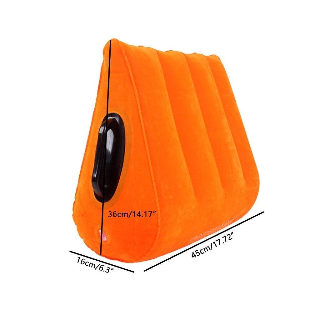 PVC Flocking Triangle Pillow Sex Toys Small Love P