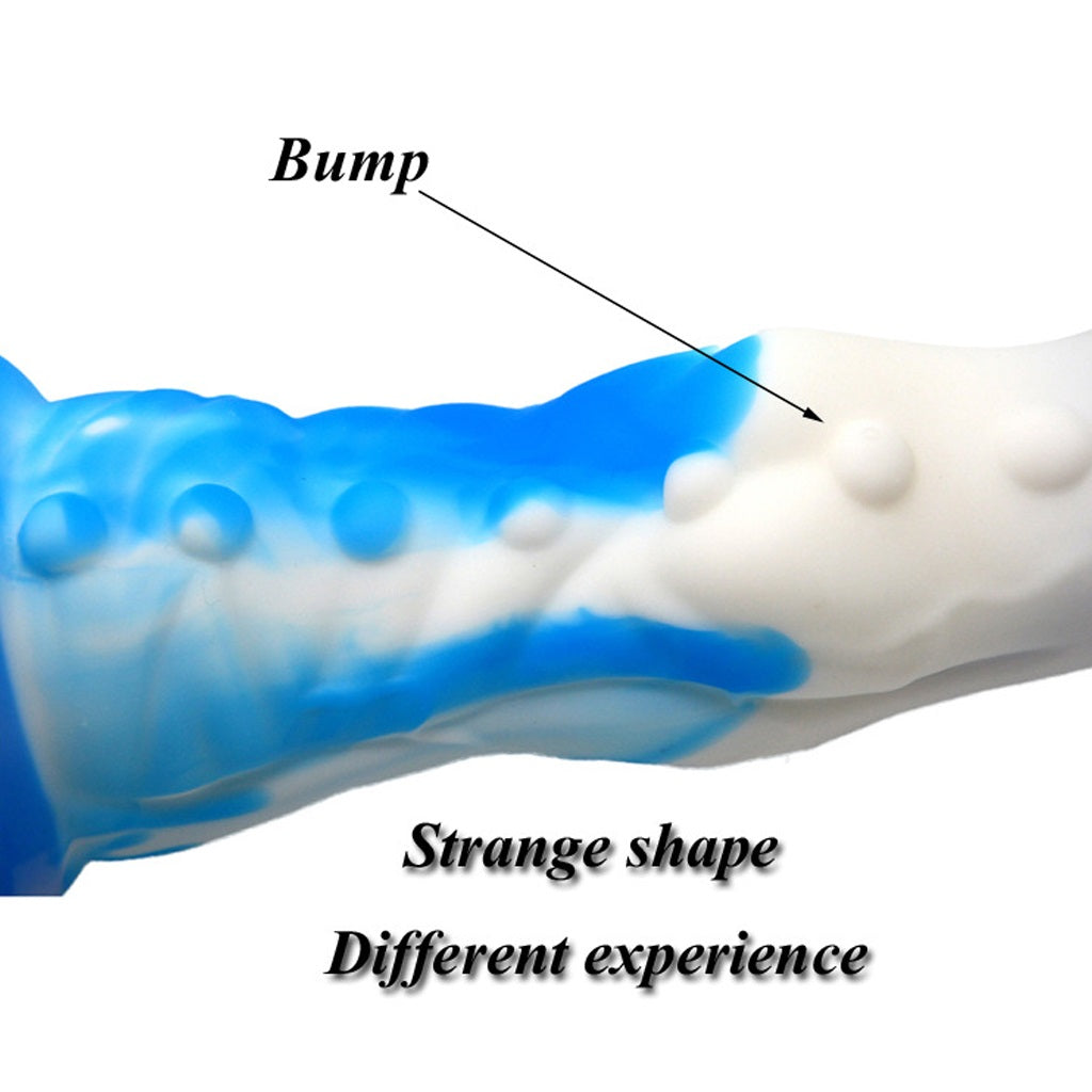 Bump Large Silica Gel Dildo Anal Plug Sex Toy For