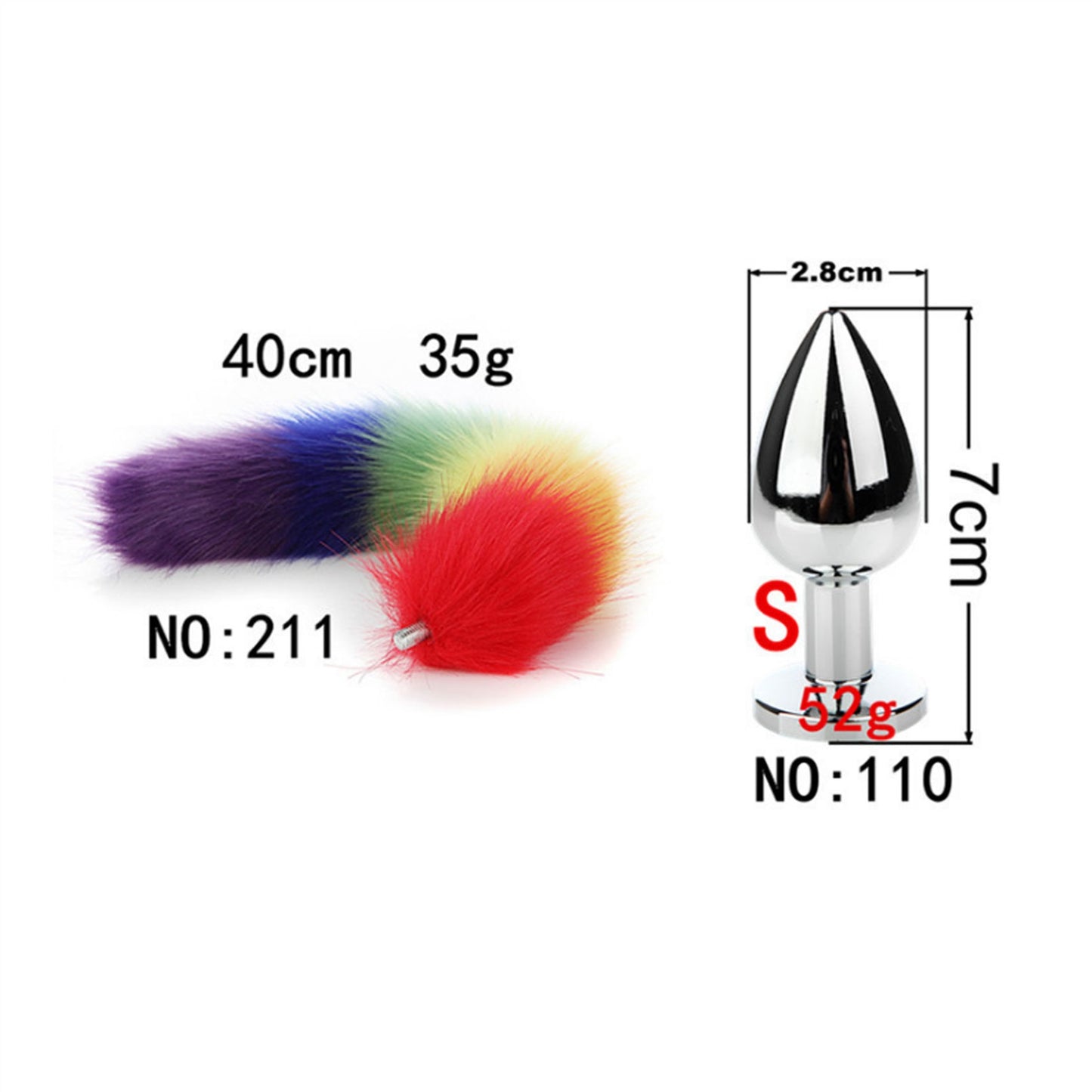 Fox Tail Cosplay Anal Plug For Couple Game Bedroom