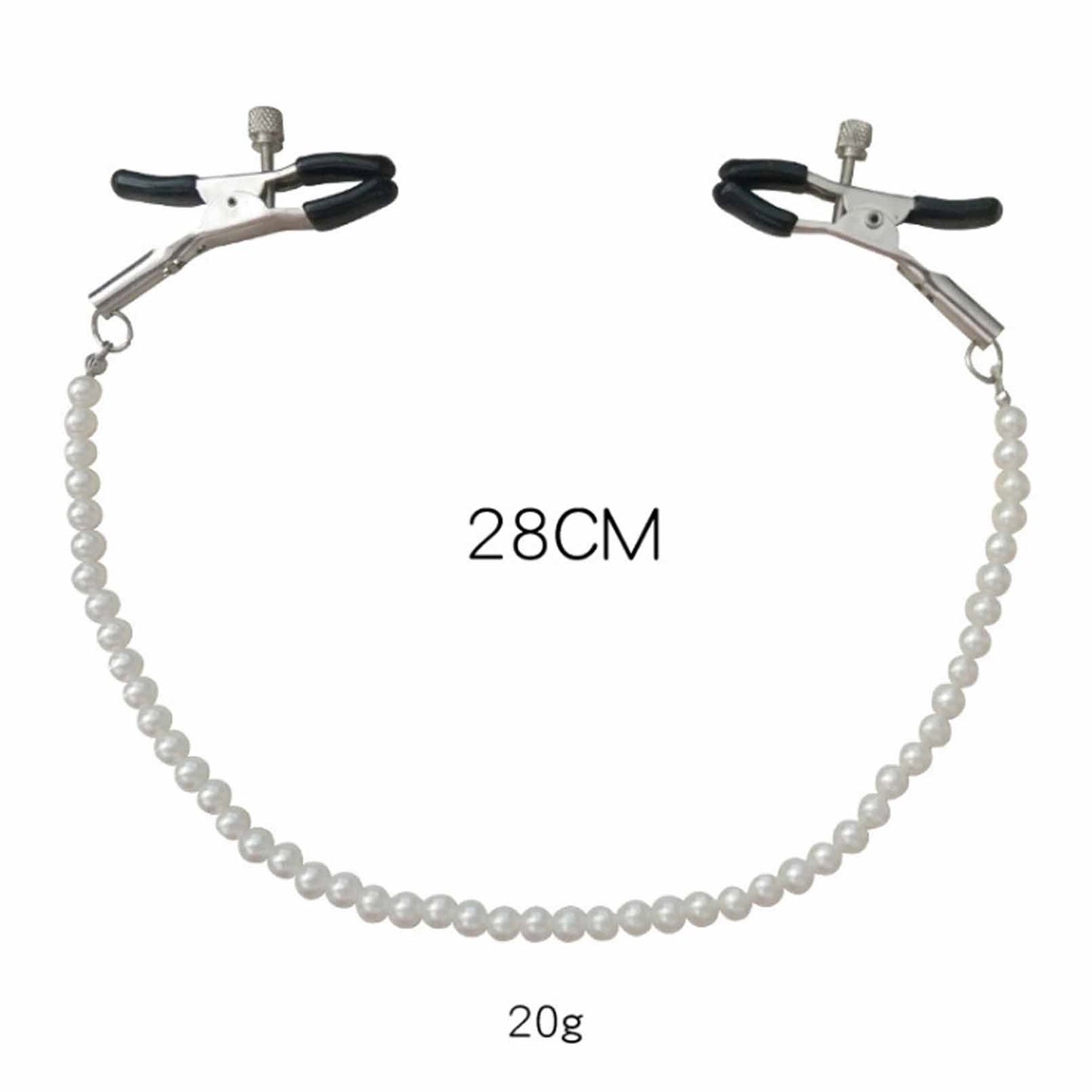 1 Pair Nipple Clamp Rings Flower Non Pierced pearl