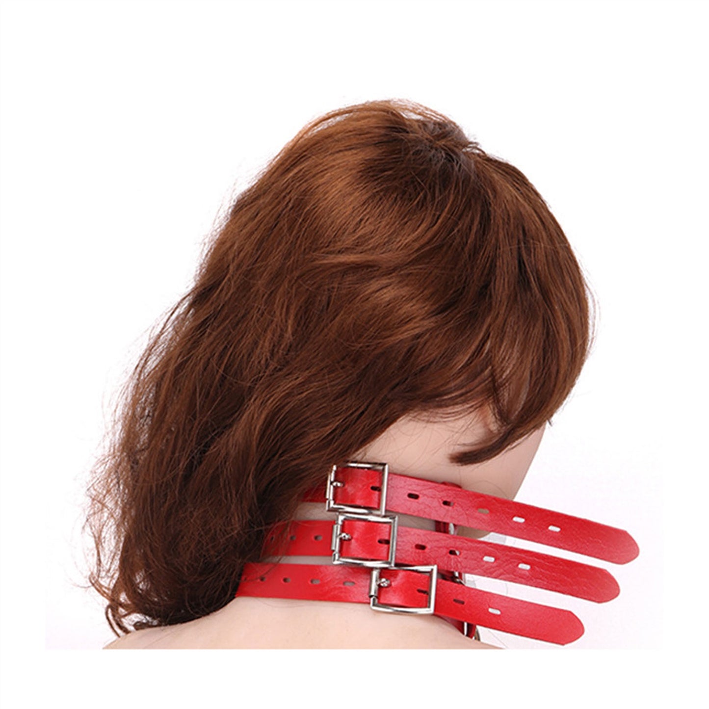 PU Leather Choker Collar Necklace Adjustable Size