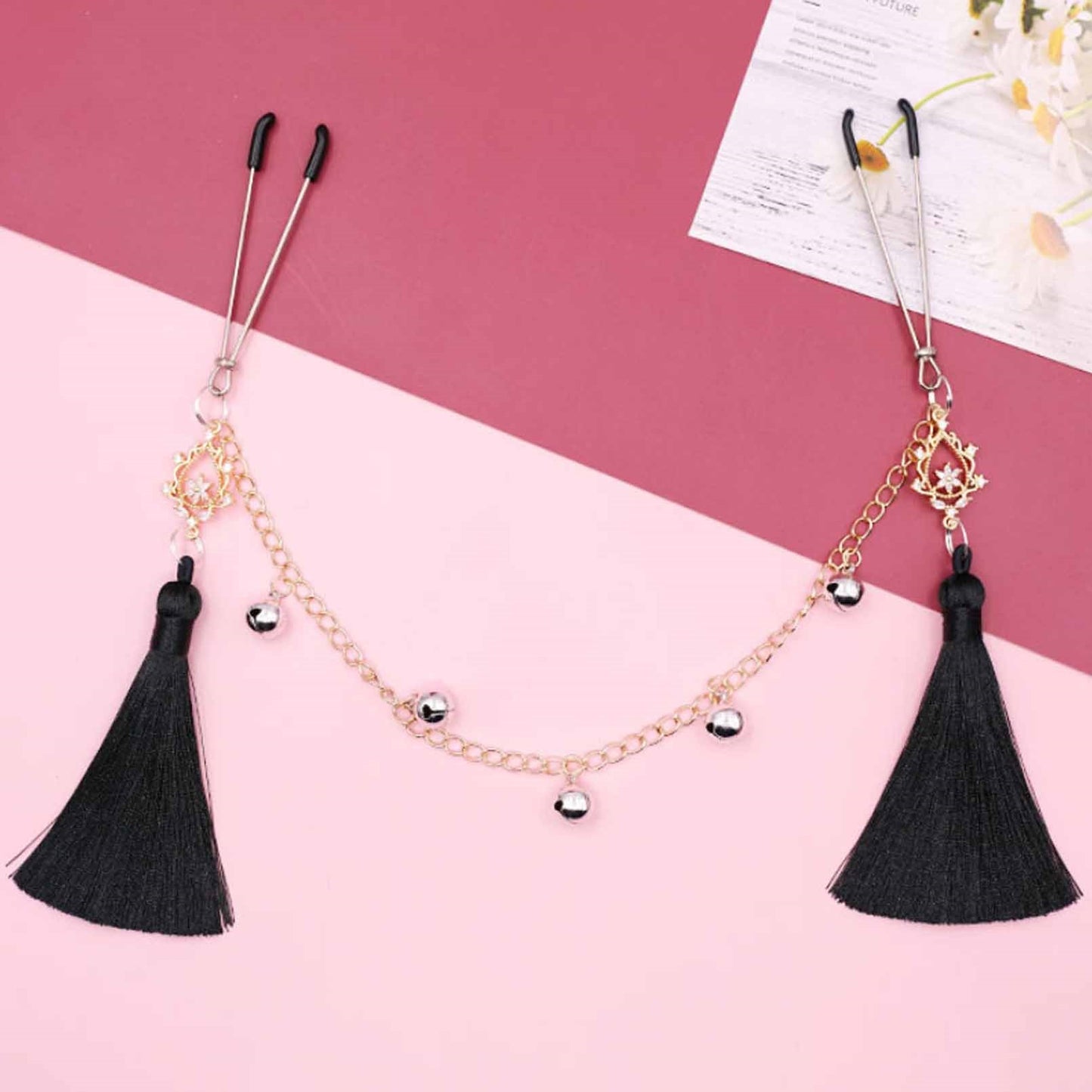 3 Pair Nipple Noose Nipple Clip Pendant with Bells