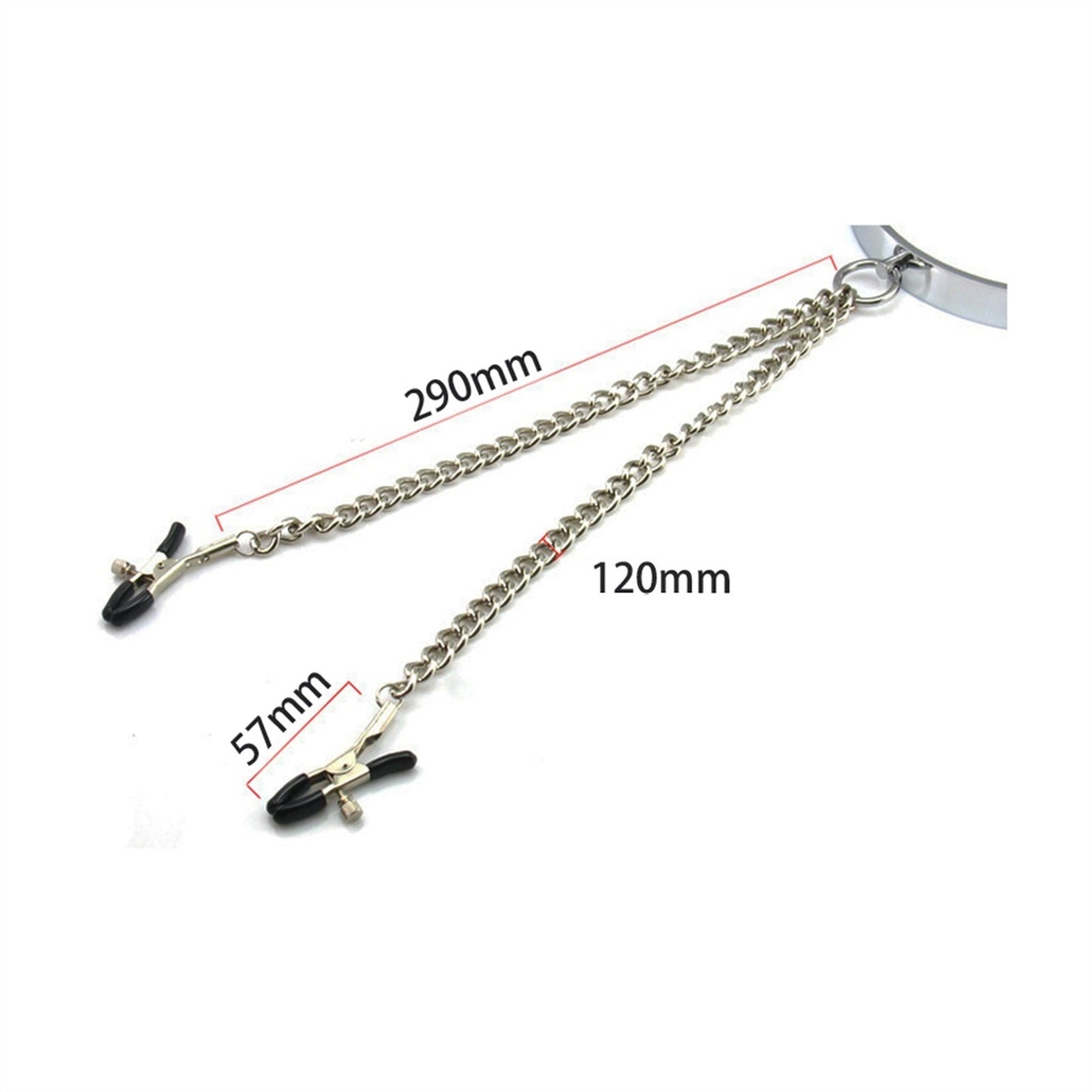 Man Stainless Steel Metal Restraint Neck Collar Ri