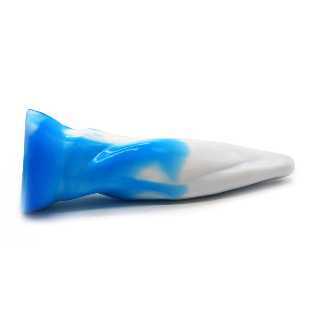 Blue Sofe Color Liquid Silicone G-Spot Dildo With