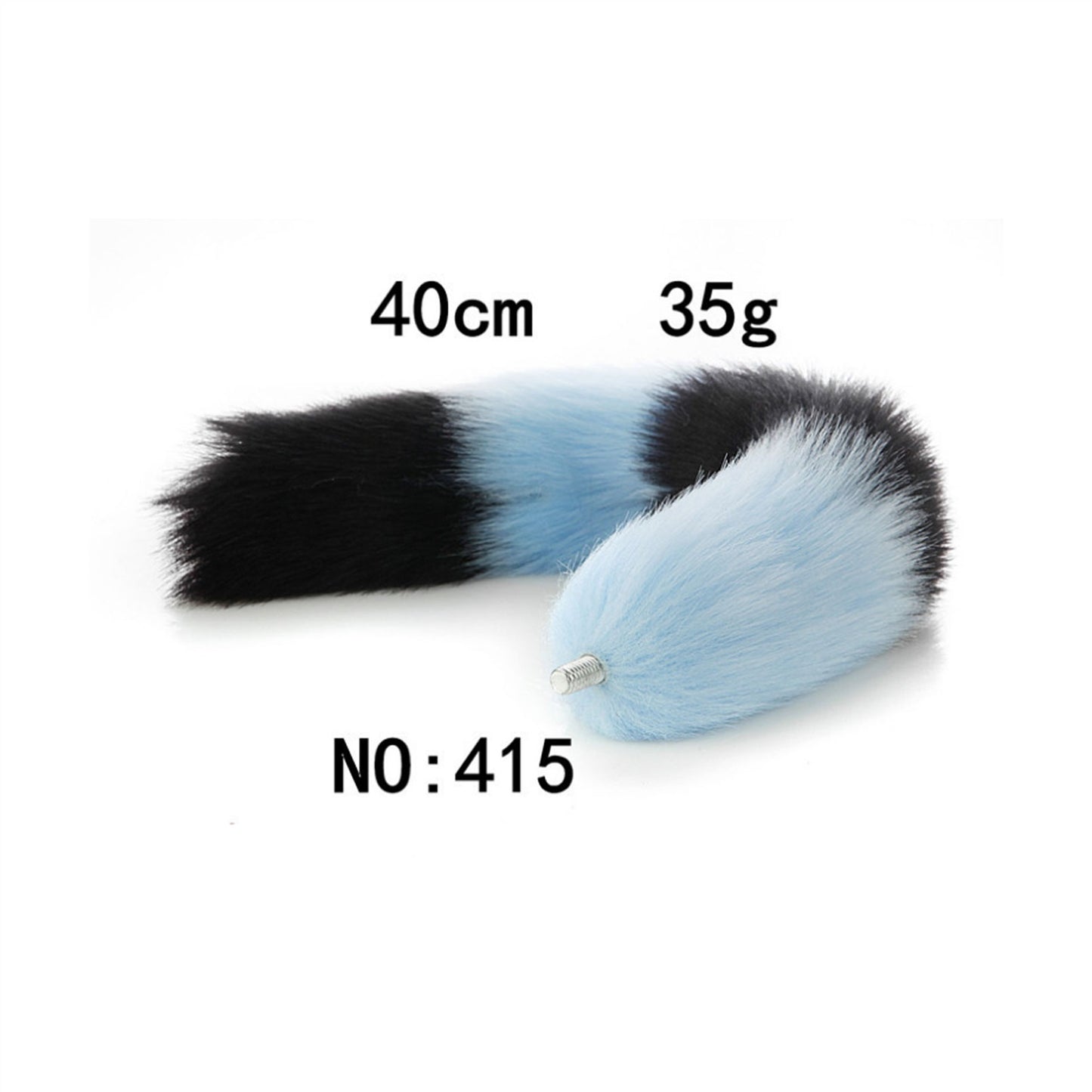 Removable Imitation Fox Tail Anal Plug For Couple