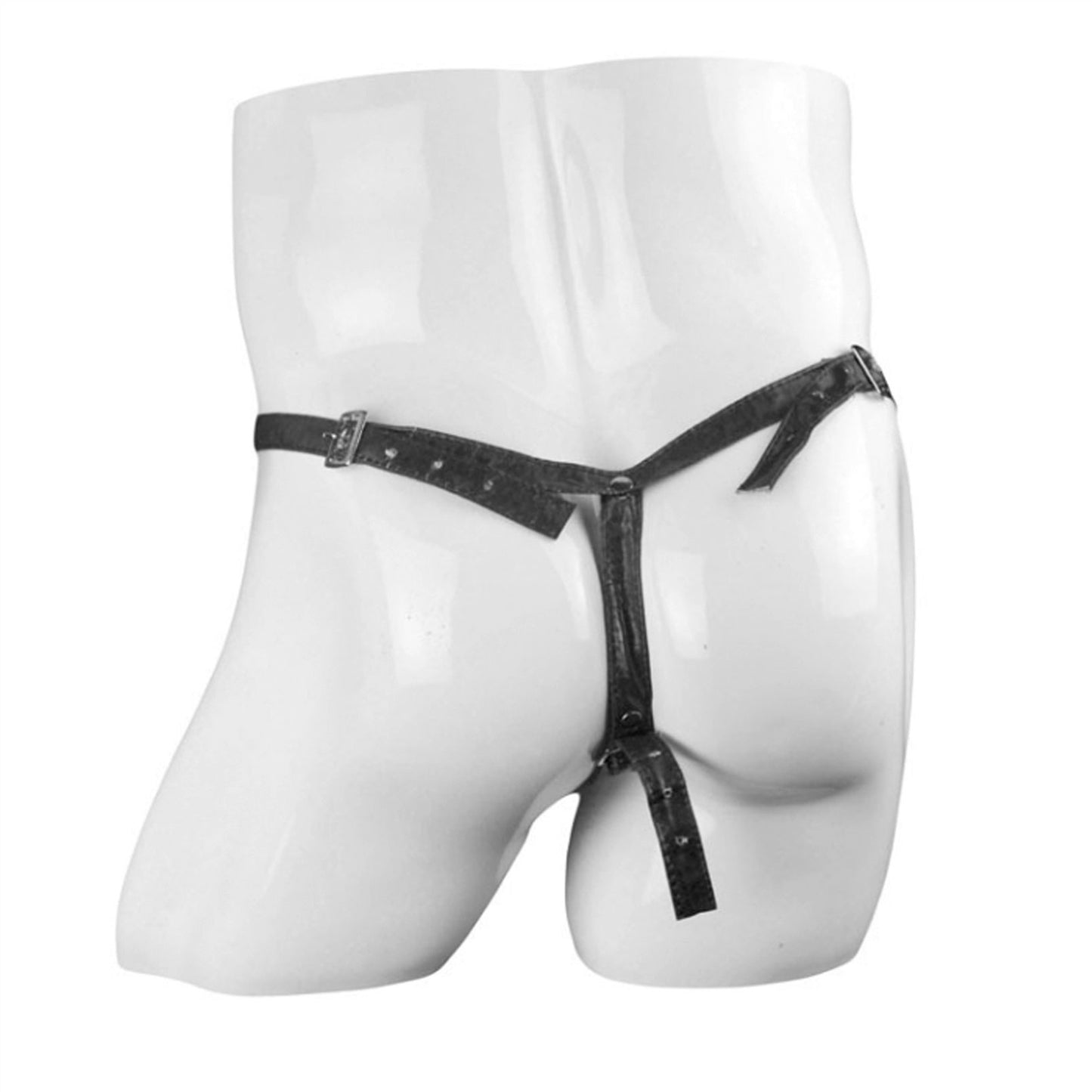 Men's Faux Leather Thong Handmade Underwear Bird's