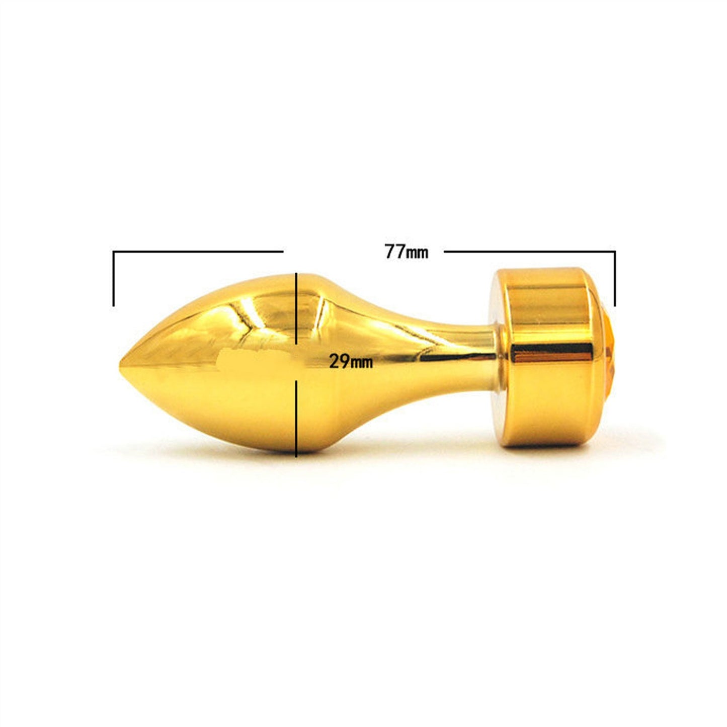 Bullet Shape Adult Toy Metal Anal Plug Ring For Co