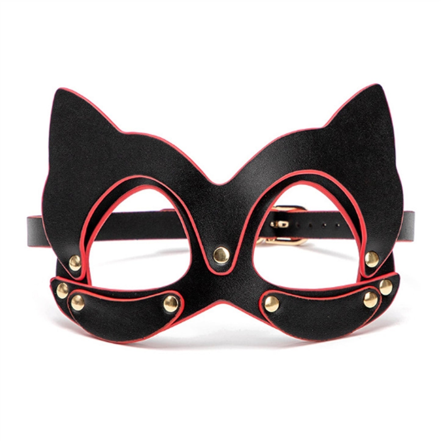 Adult Products PU leather Cat Face Head Mask Open