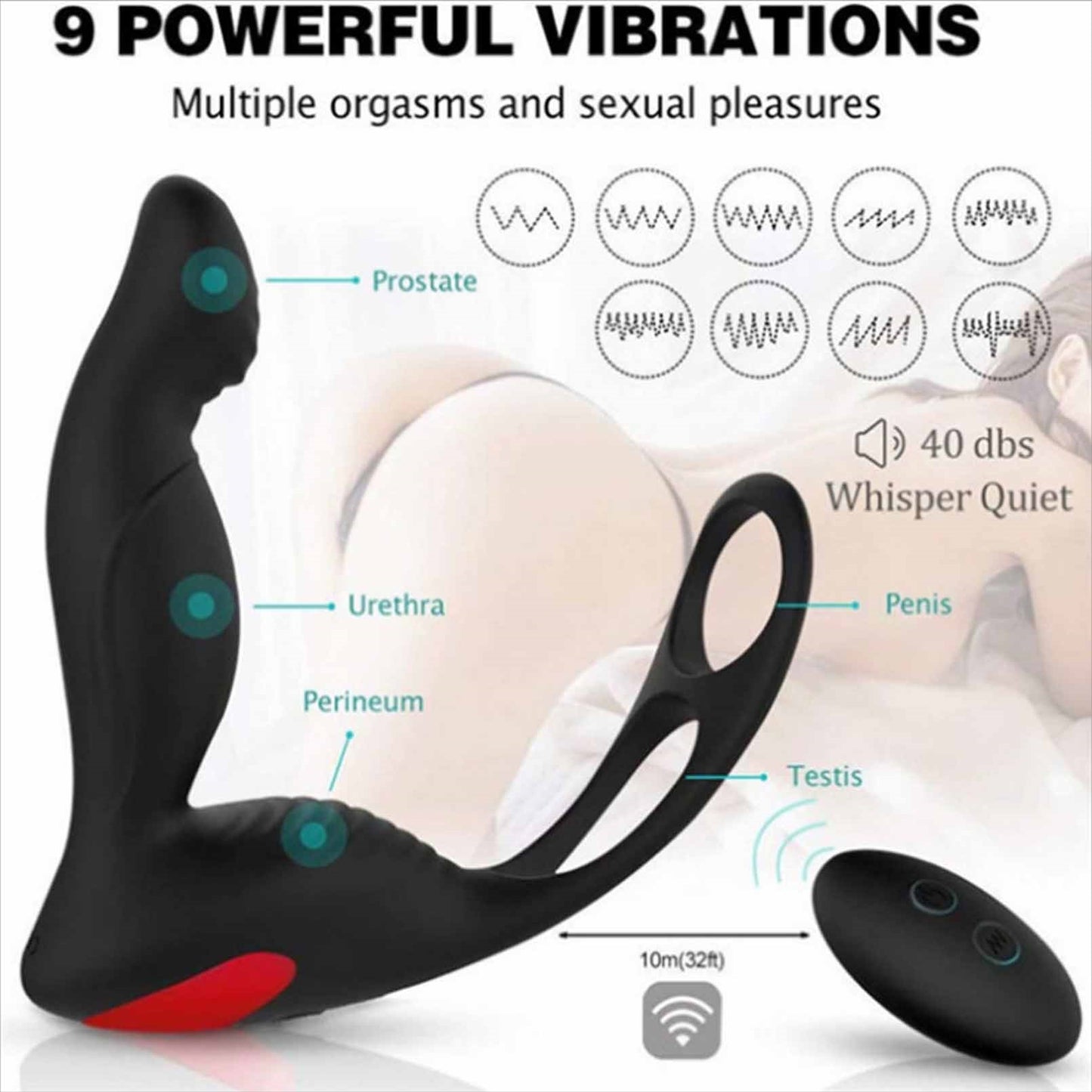 Male and Female Remote Control Prostate Massager,