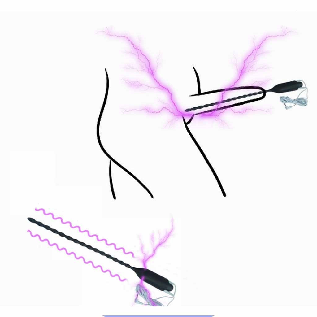Electric Shock Male Metal Urethral Beads Penis Plu