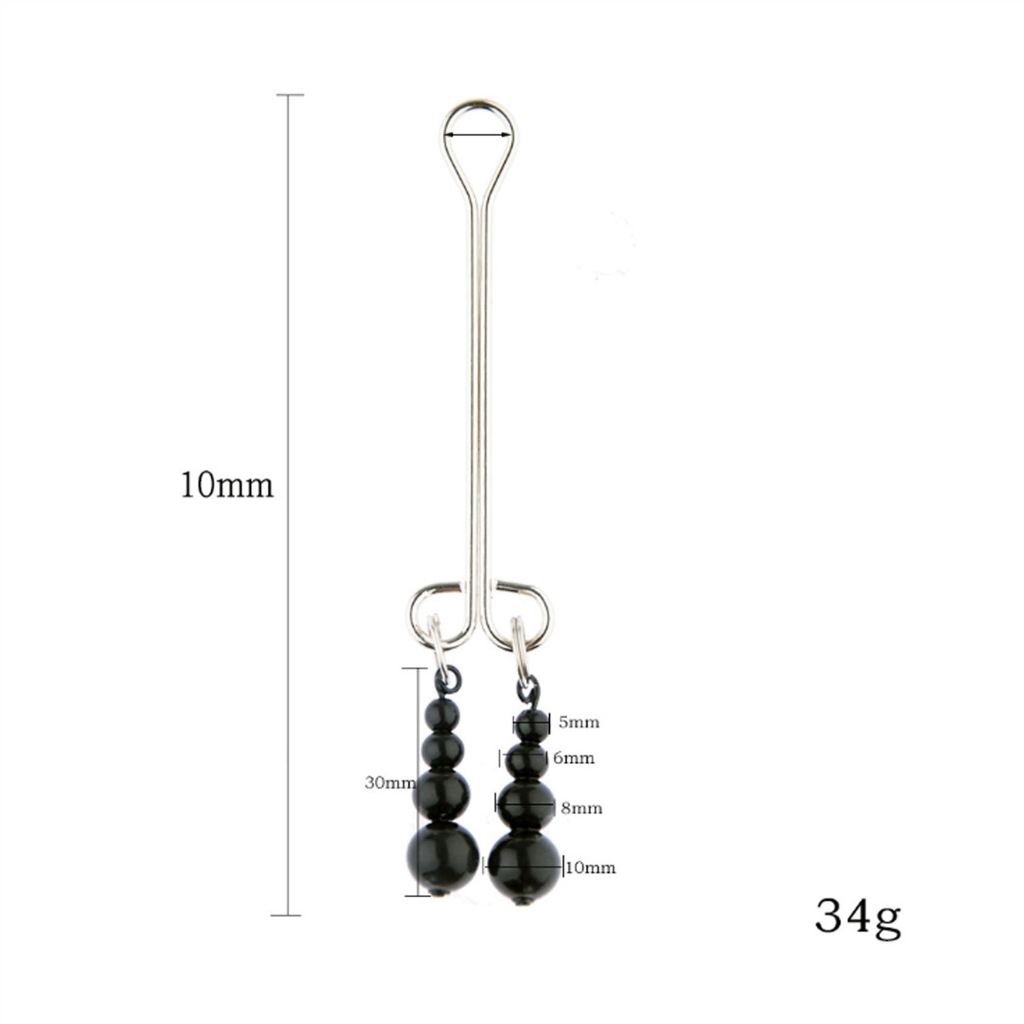 Four Beads Metal Clip Nipple Clamps With Screw Pie