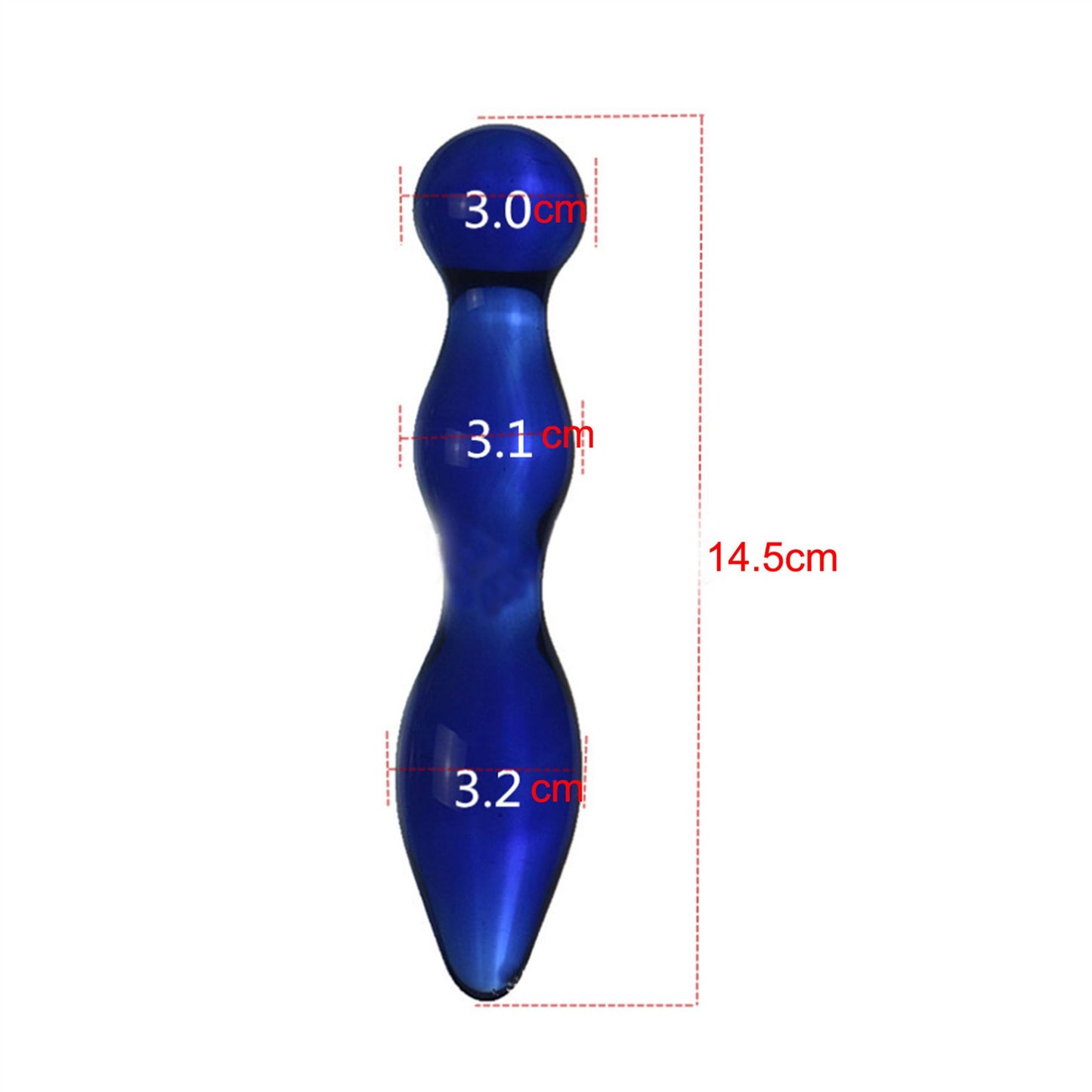 Crystal Glass Adult Toy Metal Anal Plug Ring For C