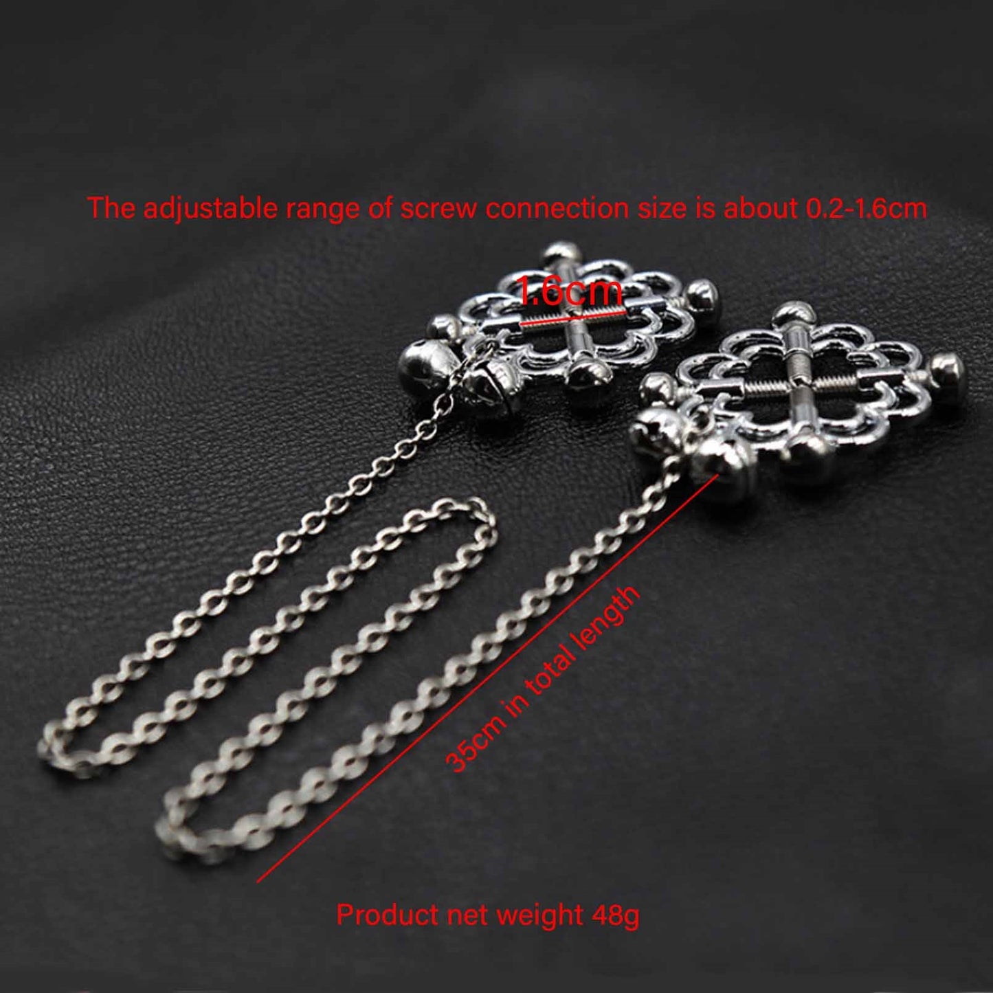 Stainless Steel Non Piercing Screw On Adjustable N