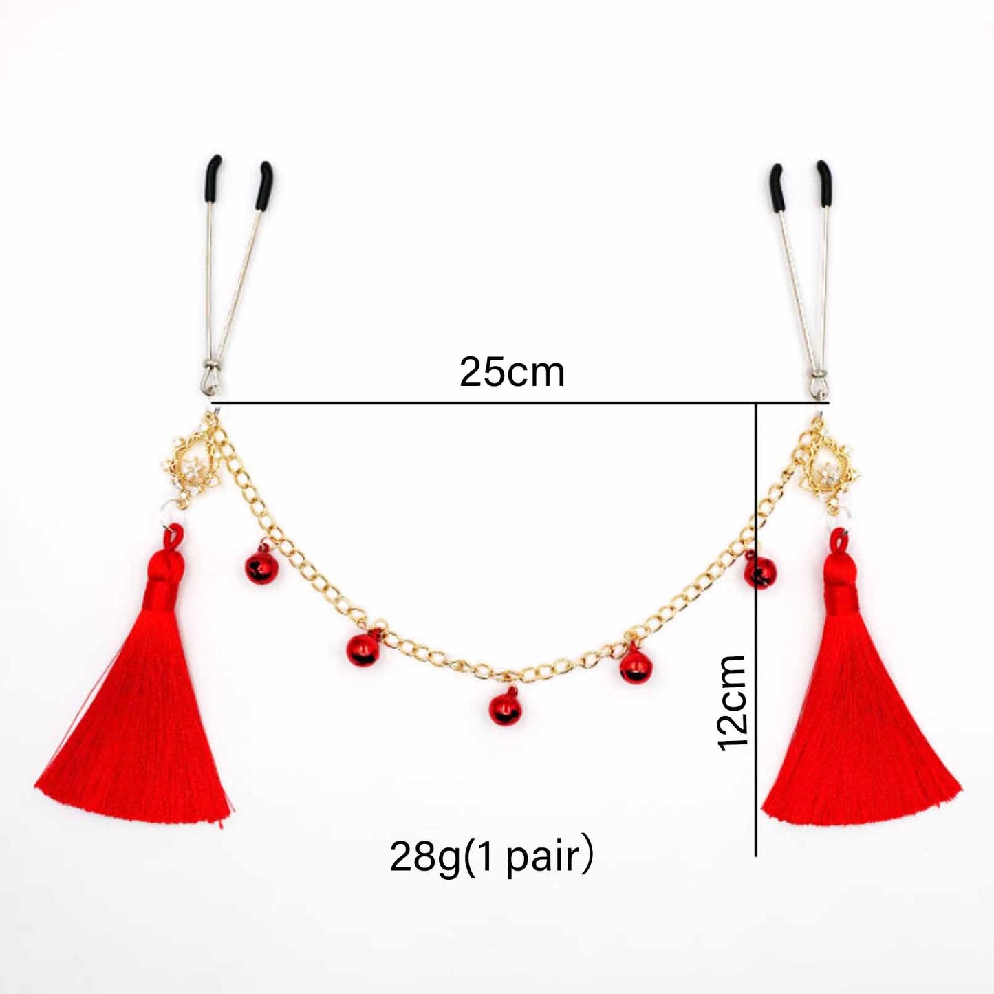 3 Pair Nipple Noose Nipple Clip Pendant with Bells