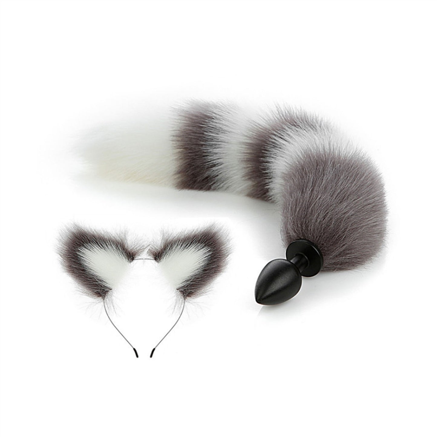 Faux Fox Tail Anal Plug Ear Hairpin Set Cosplay Ad