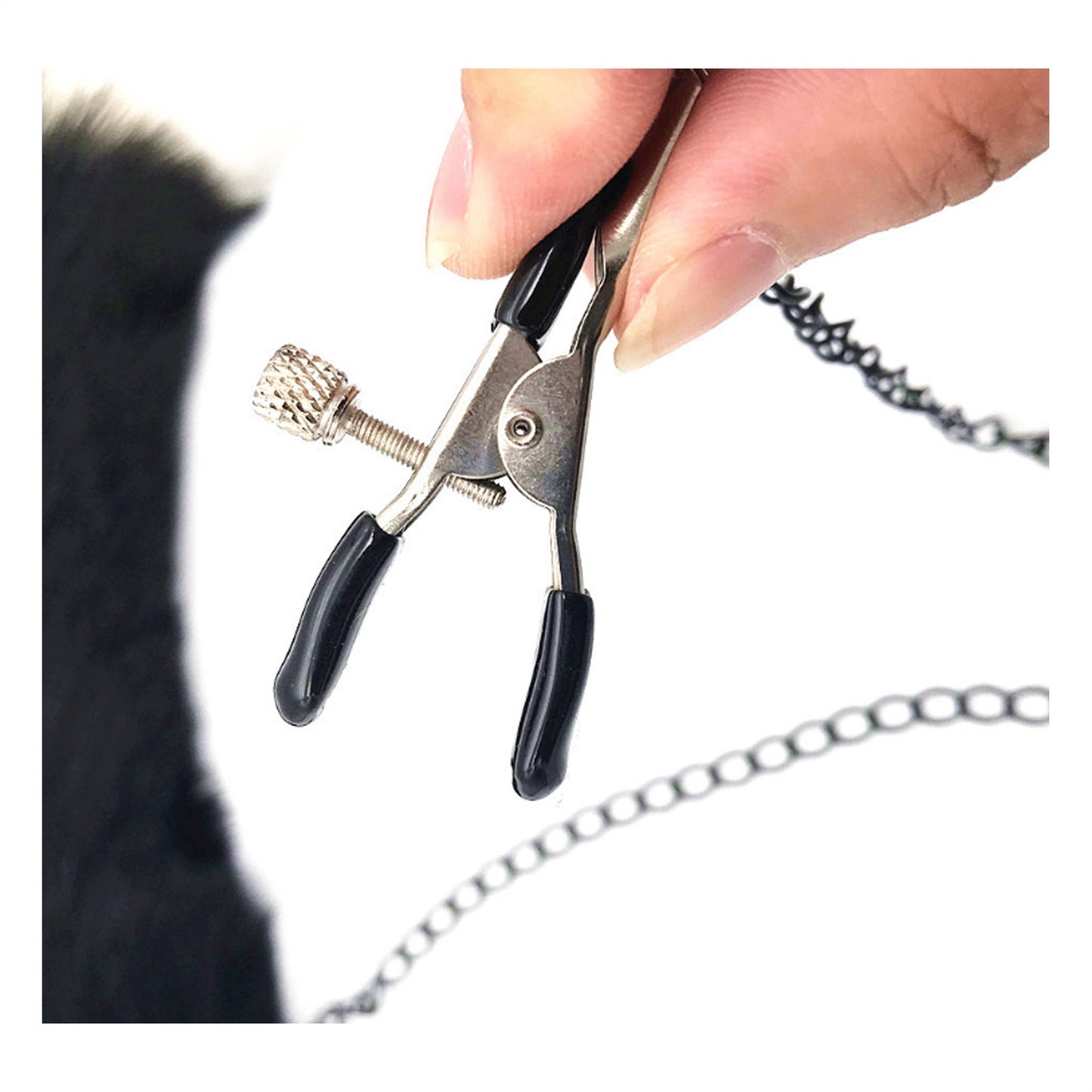 Long Chain Tail Metal Clamp Nipple Clamp Female Cl
