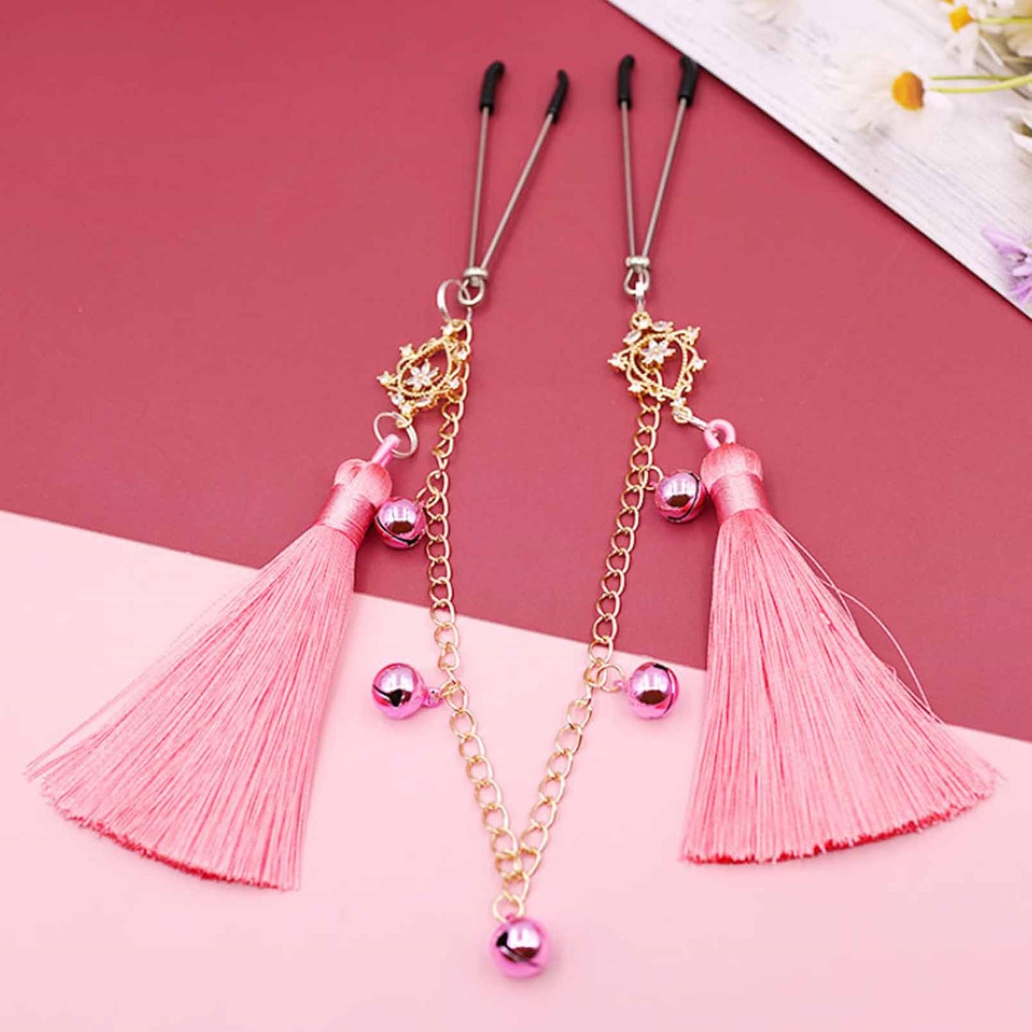 3 Pair Nipple Noose Nipple Clip Pendant with Bells