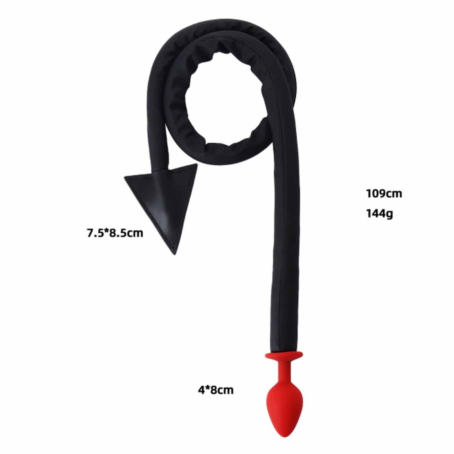 Super long PU Devil Tail silicone Anal Plug Cospl
