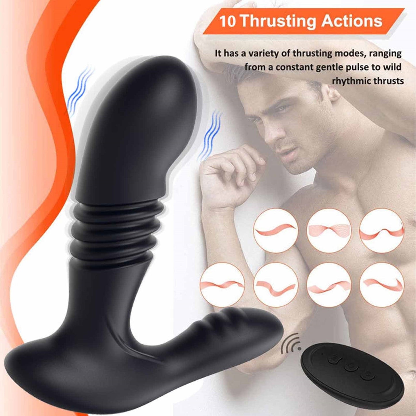 Prostate Massager Anal Vibrator with 10 Vibration