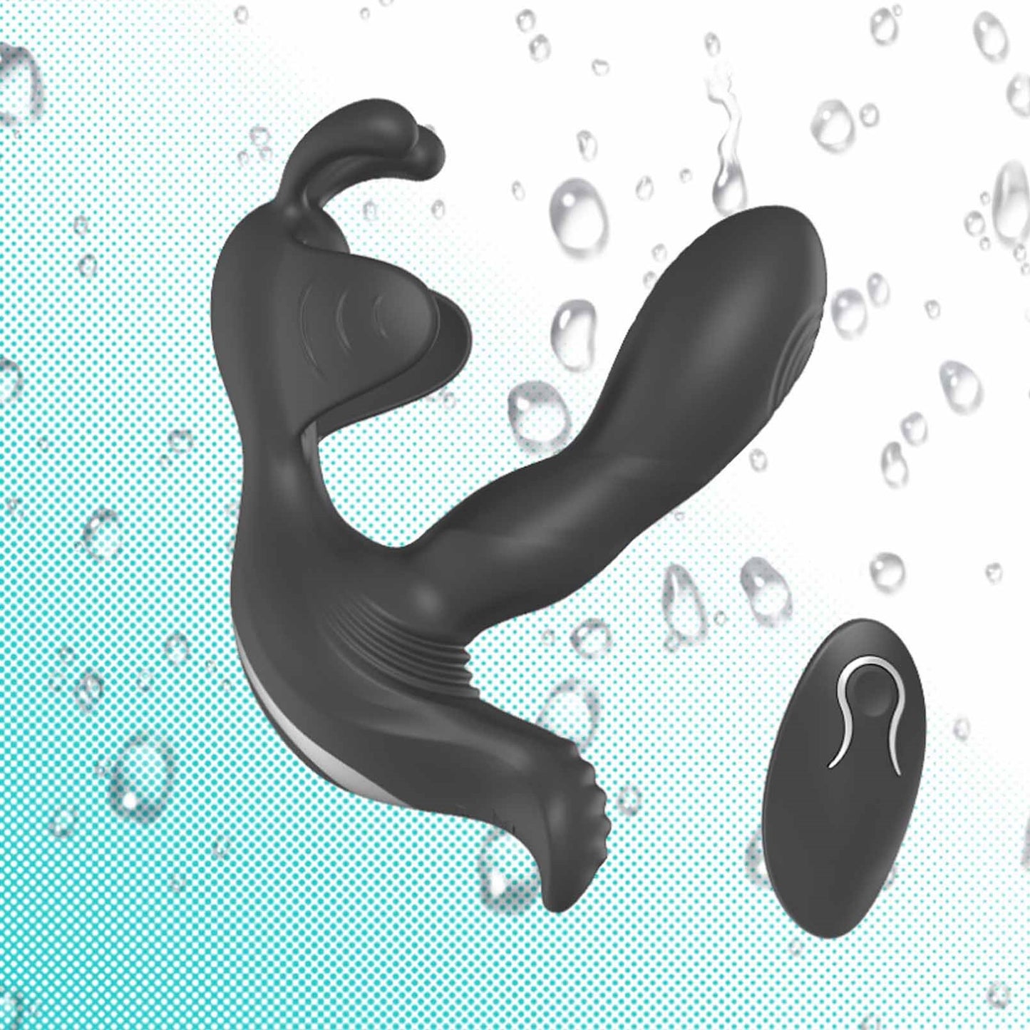 Prostate Massager Men's Butt Plug Anal Vibrator wi