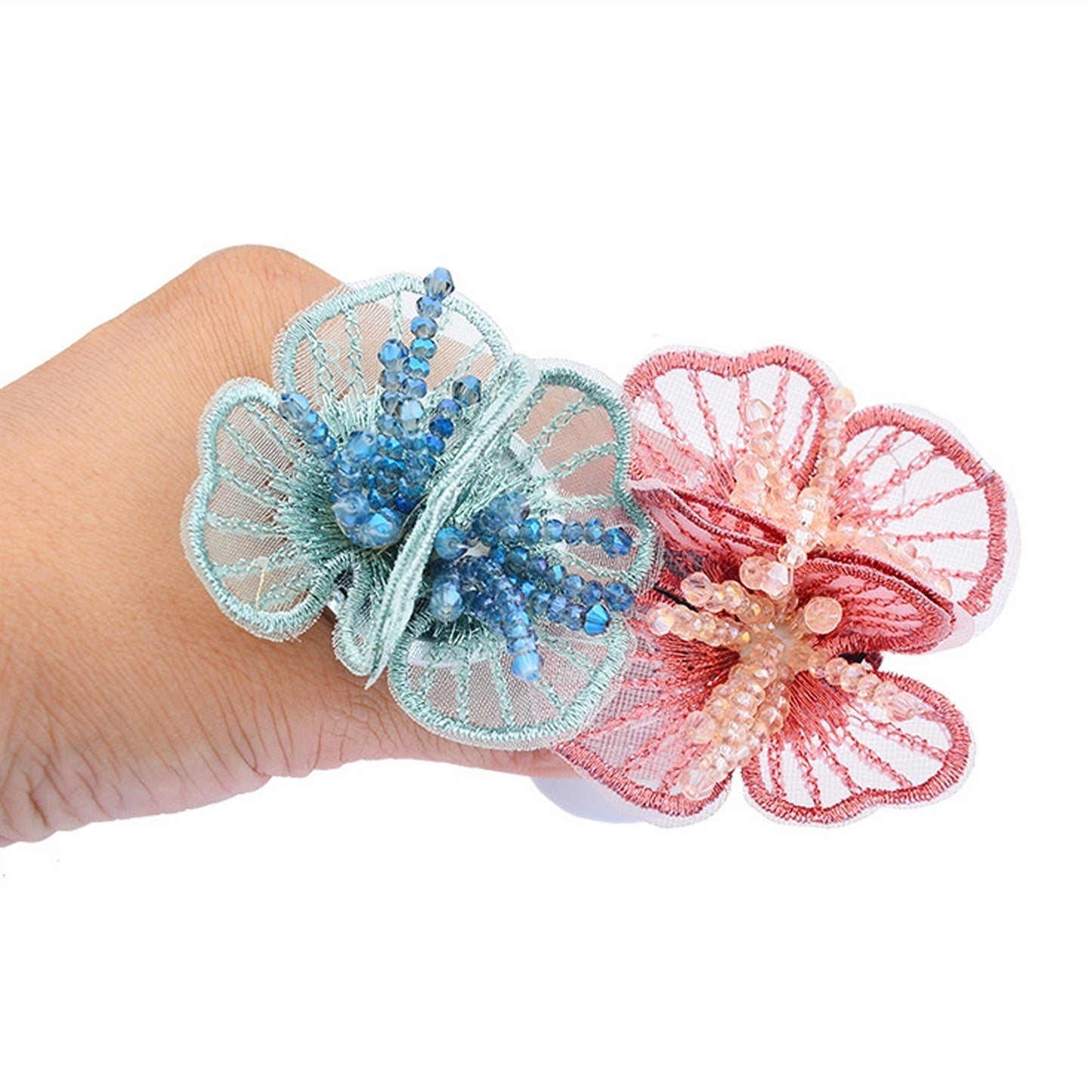Adult Toy Flower Petal Bud Metal Anal Plug Ring Fo