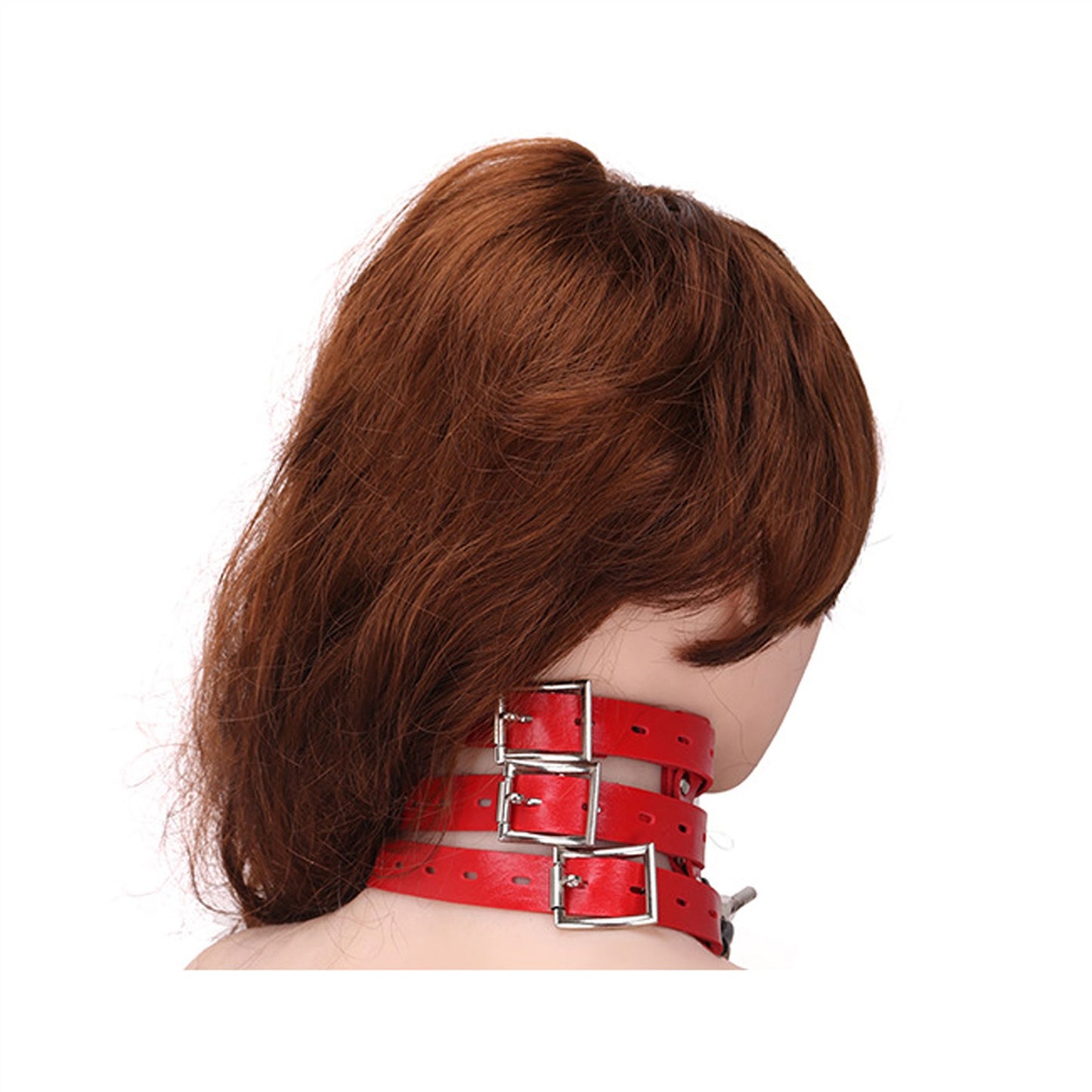 PU Leather Choker Collar Necklace Adjustable Size