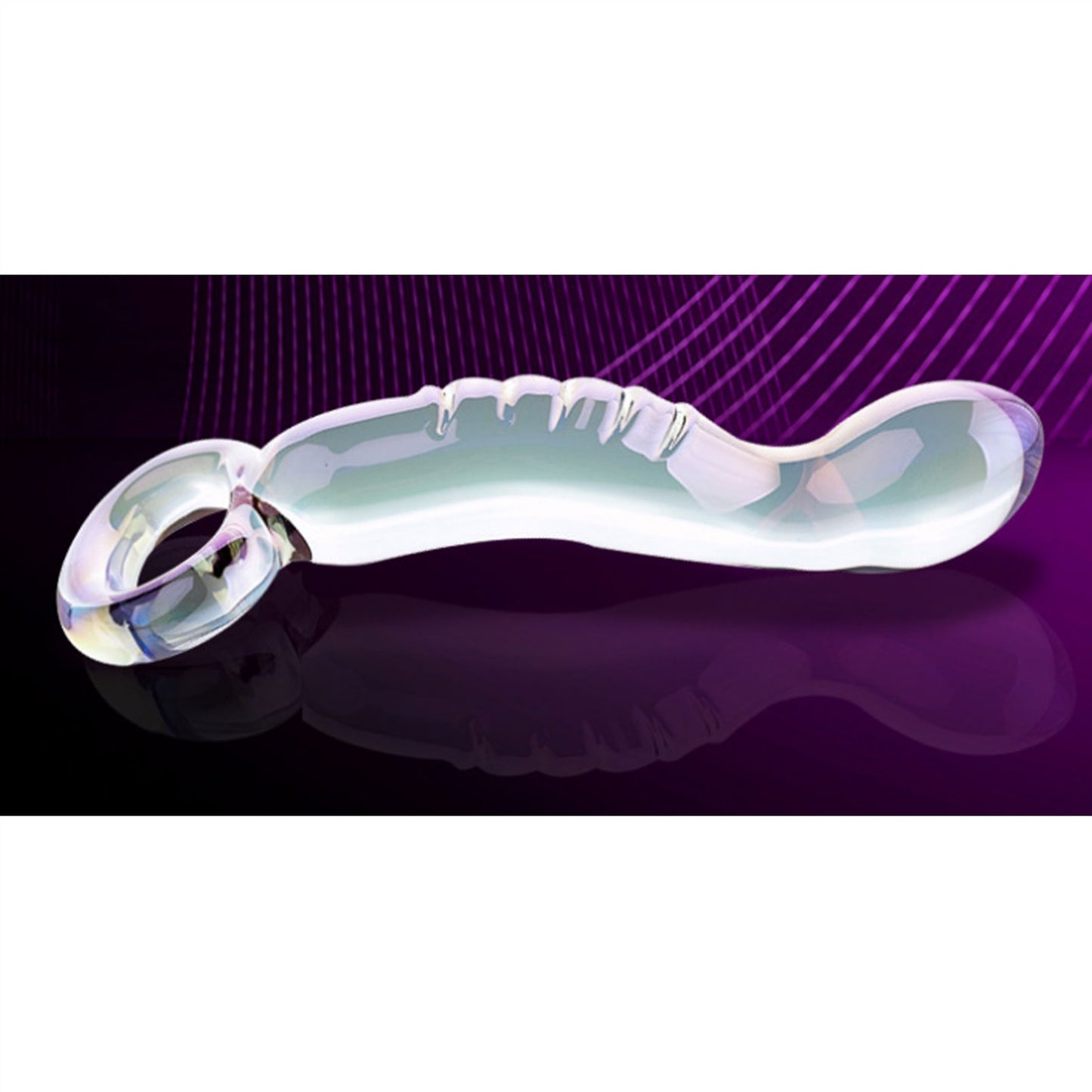 Crystal Glass Adult Toy Metal Anal Plug Ring For C