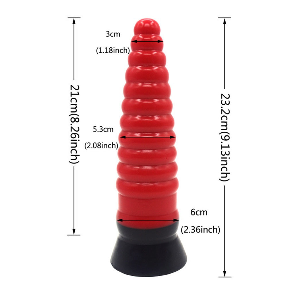 Black Red Liquid Silicone Dildo Penis With Suction