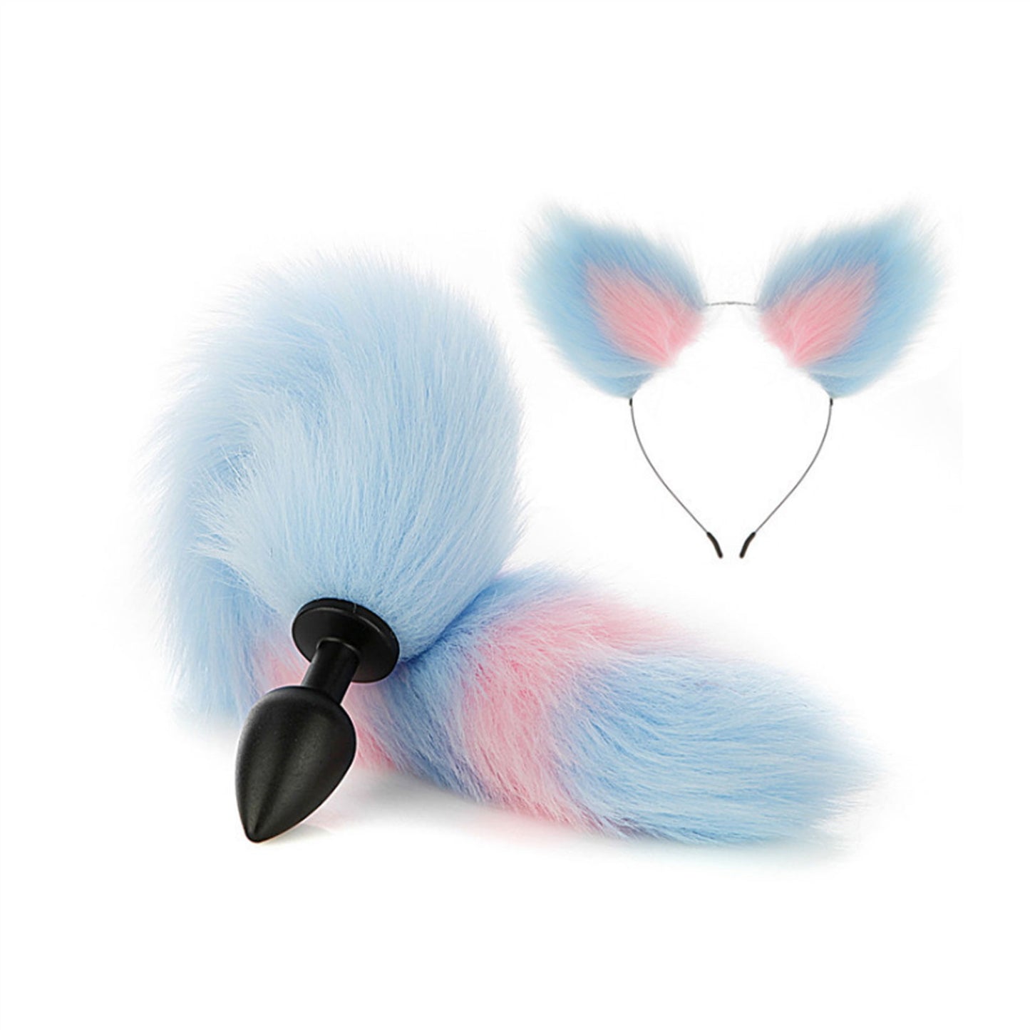 Faux Fox Tail Anal Plug Ear Hairpin Set Cosplay Ad