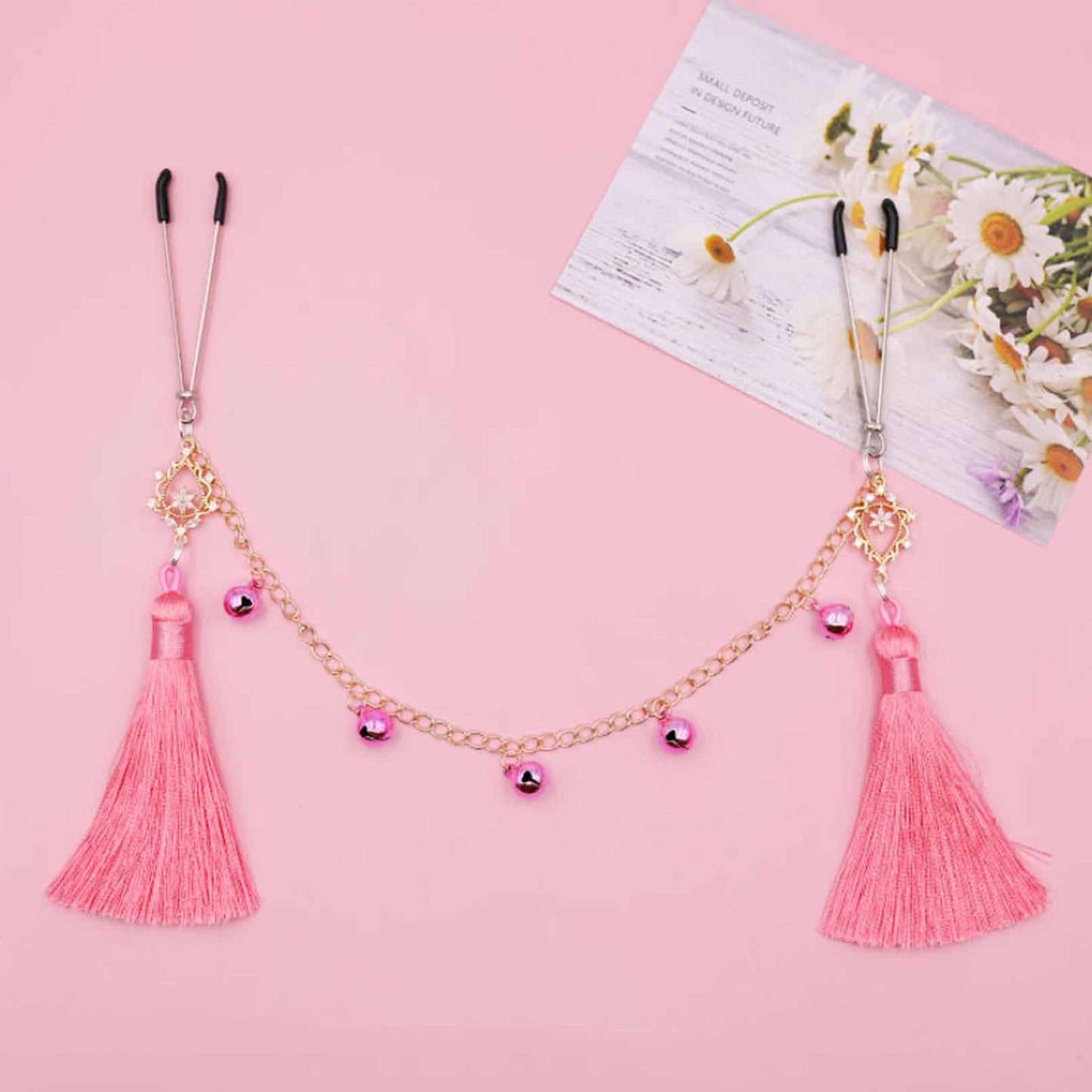 3 Pair Nipple Noose Nipple Clip Pendant with Bells