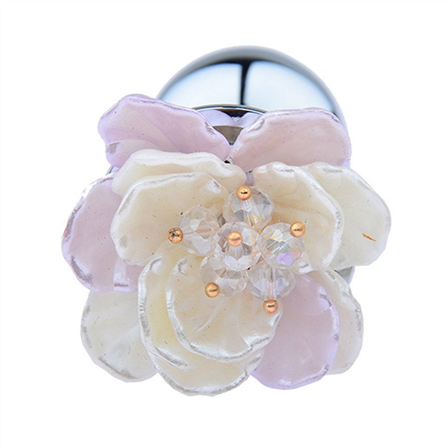 Adult Toy Plastic Flower Petal Bud Metal Anal Plug