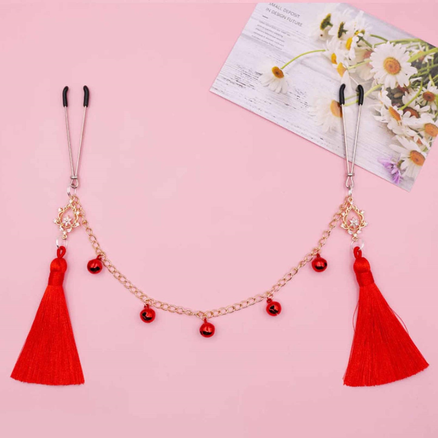 3 Pair Nipple Noose Nipple Clip Pendant with Bells