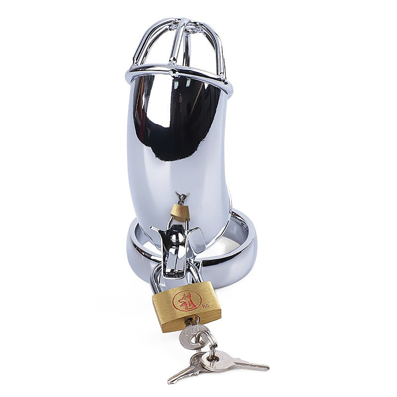 Stainless Steel Stealth Lock Male Chastity Device
