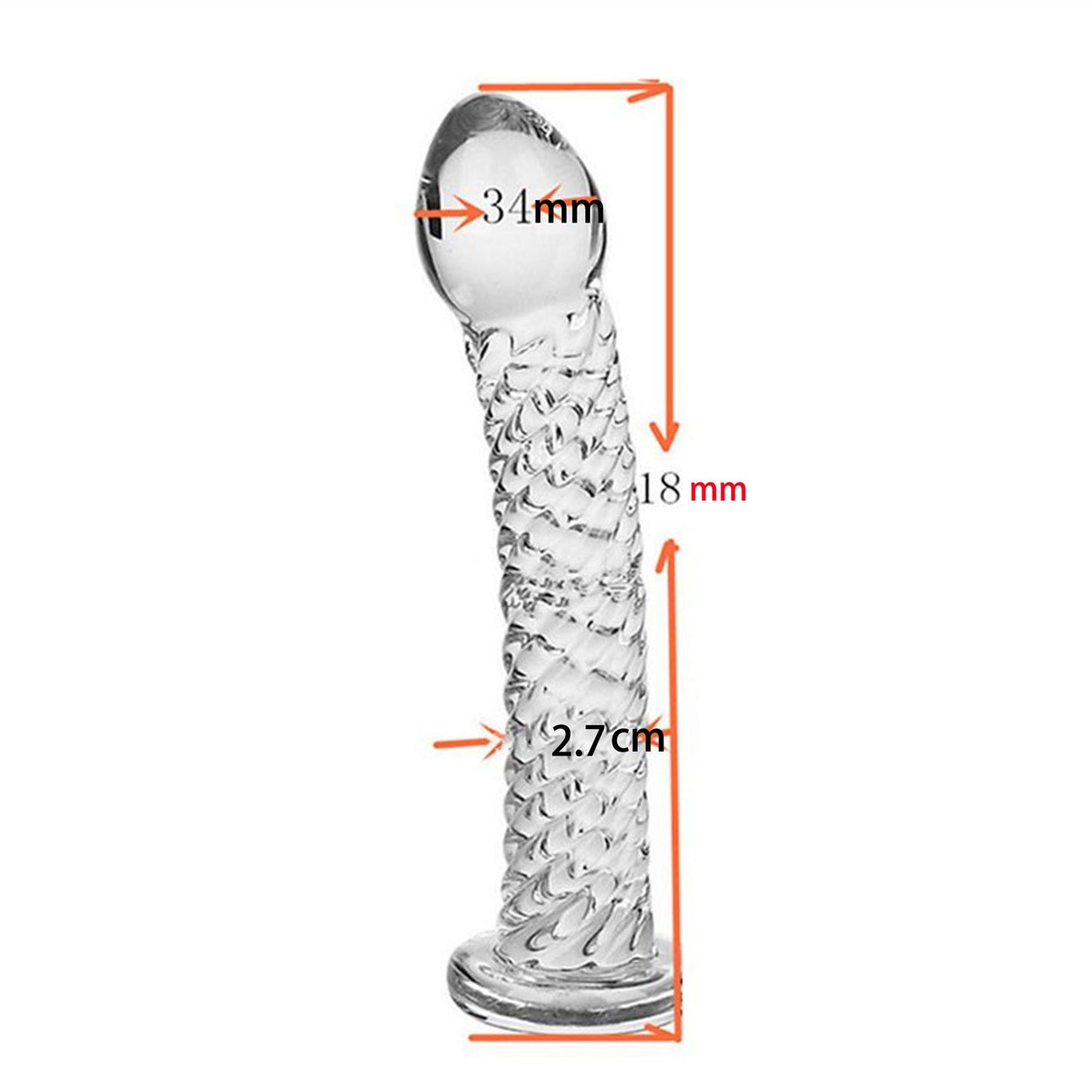 Crystal Glass Adult Toy Metal Anal Plug Ring For C