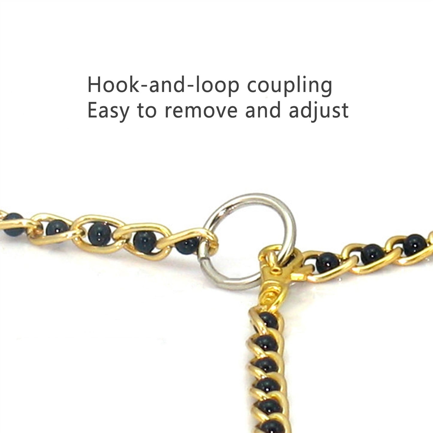Body Chain With Metal Adjustable Clip Nipple Clamp