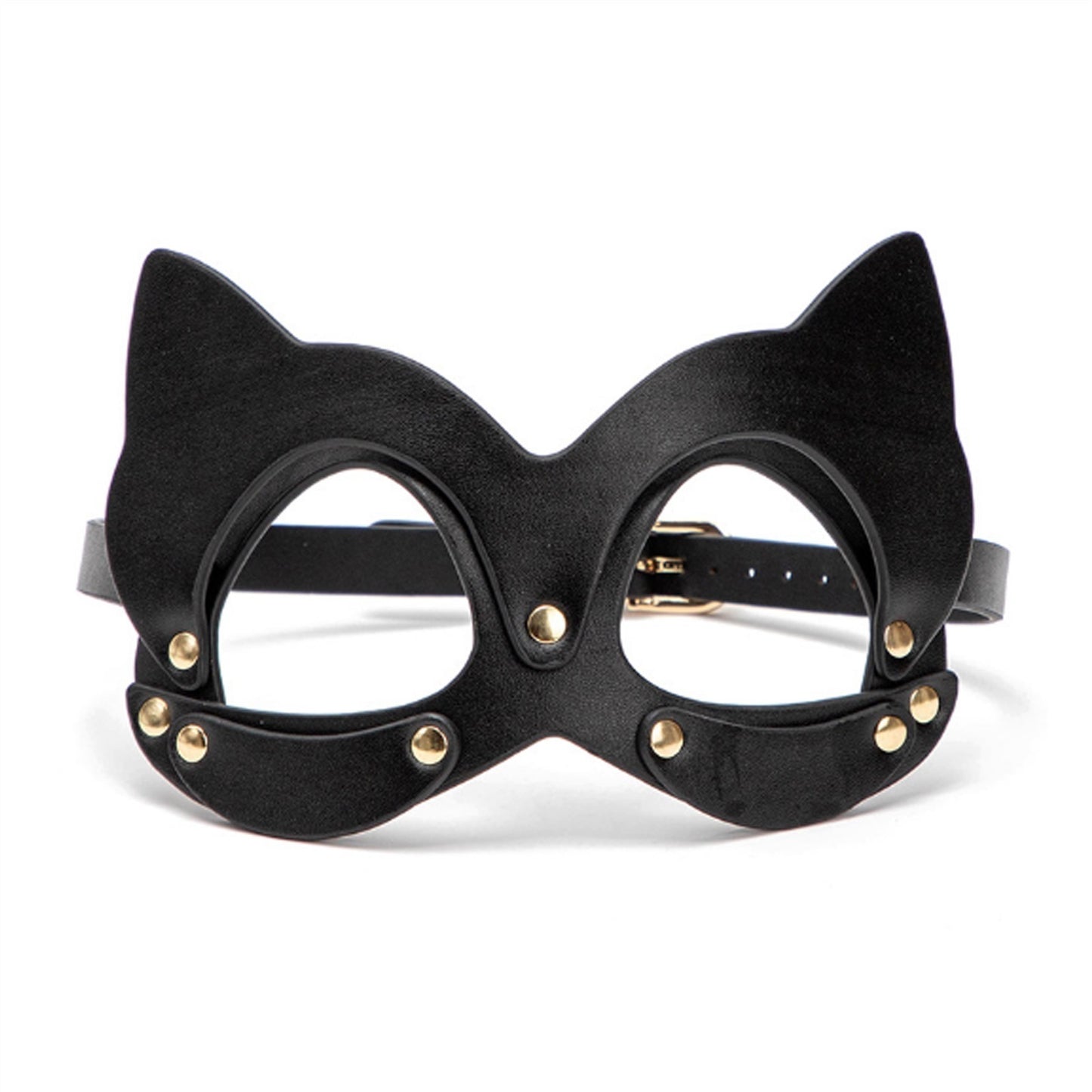 Adult Products PU leather Cat Face Head Mask Open