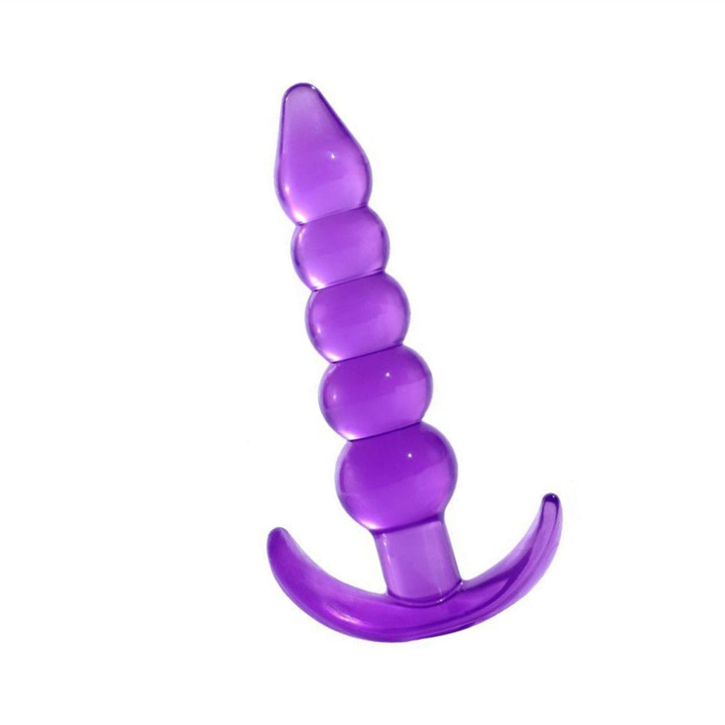 Five Beads Crystal Glass Adult Toy Metal Anal Plug