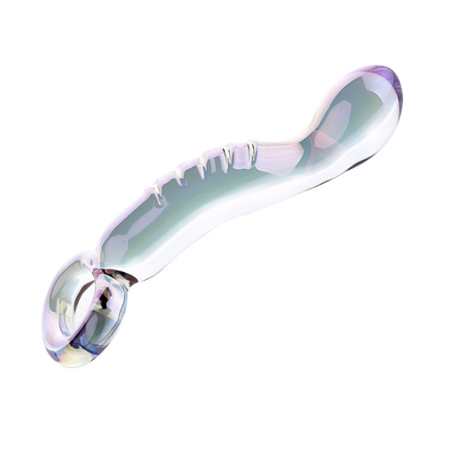 Crystal Glass Adult Toy Metal Anal Plug Ring For C