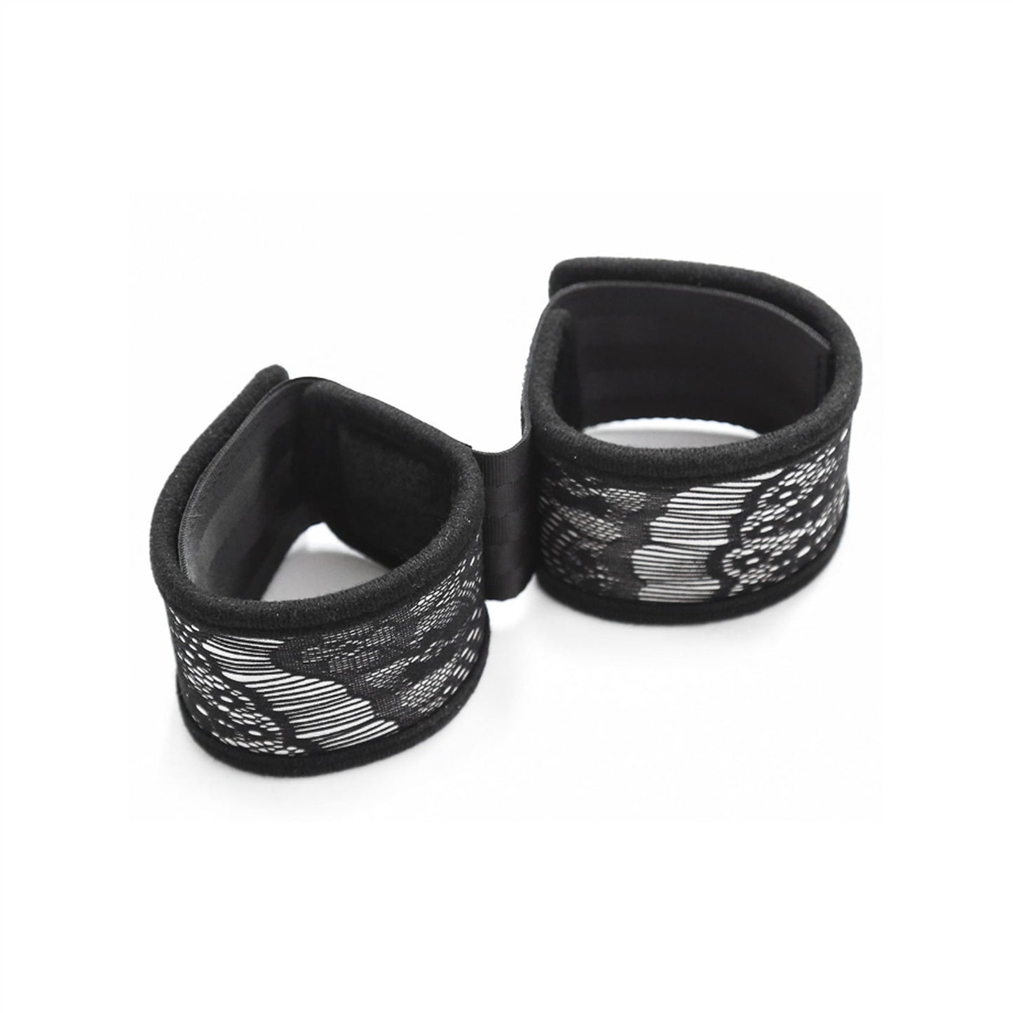 Lace Handcuffs Gold Rivet Chain Cuff Punk Rock Bra