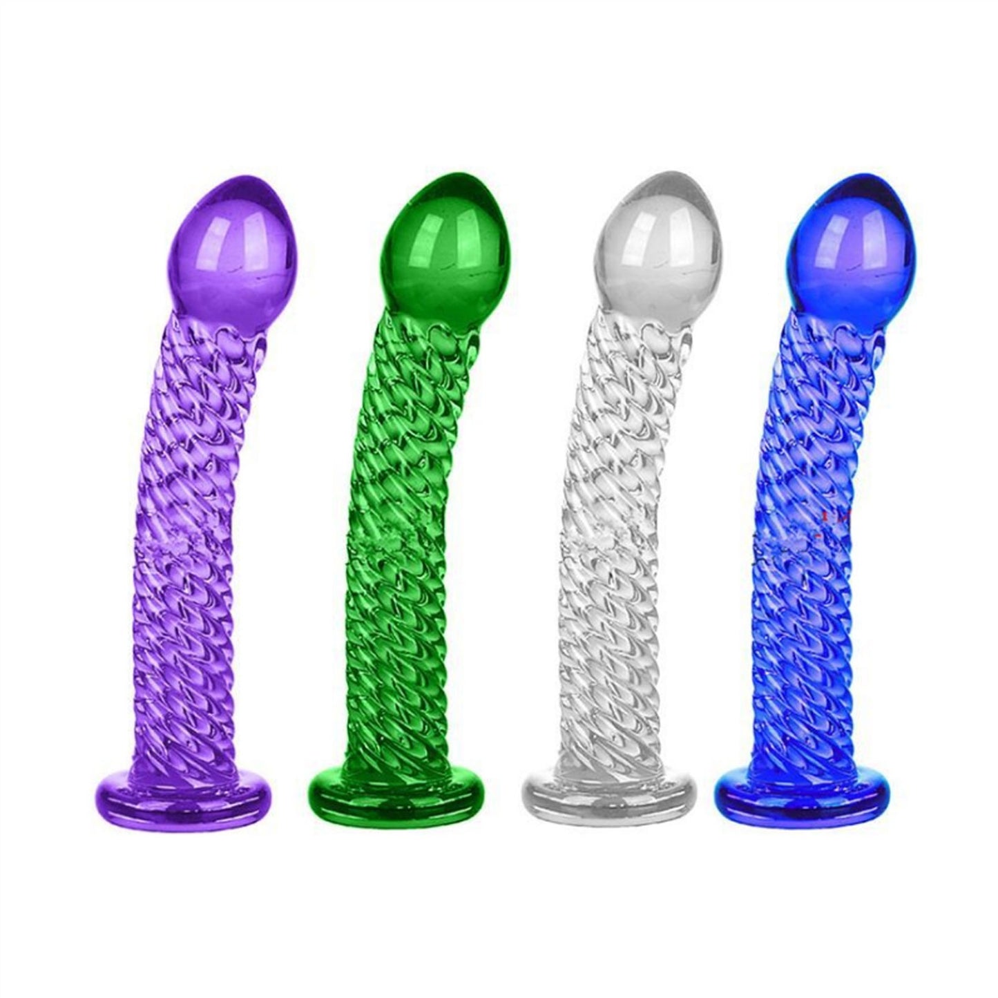Crystal Glass Adult Toy Metal Anal Plug Ring For C