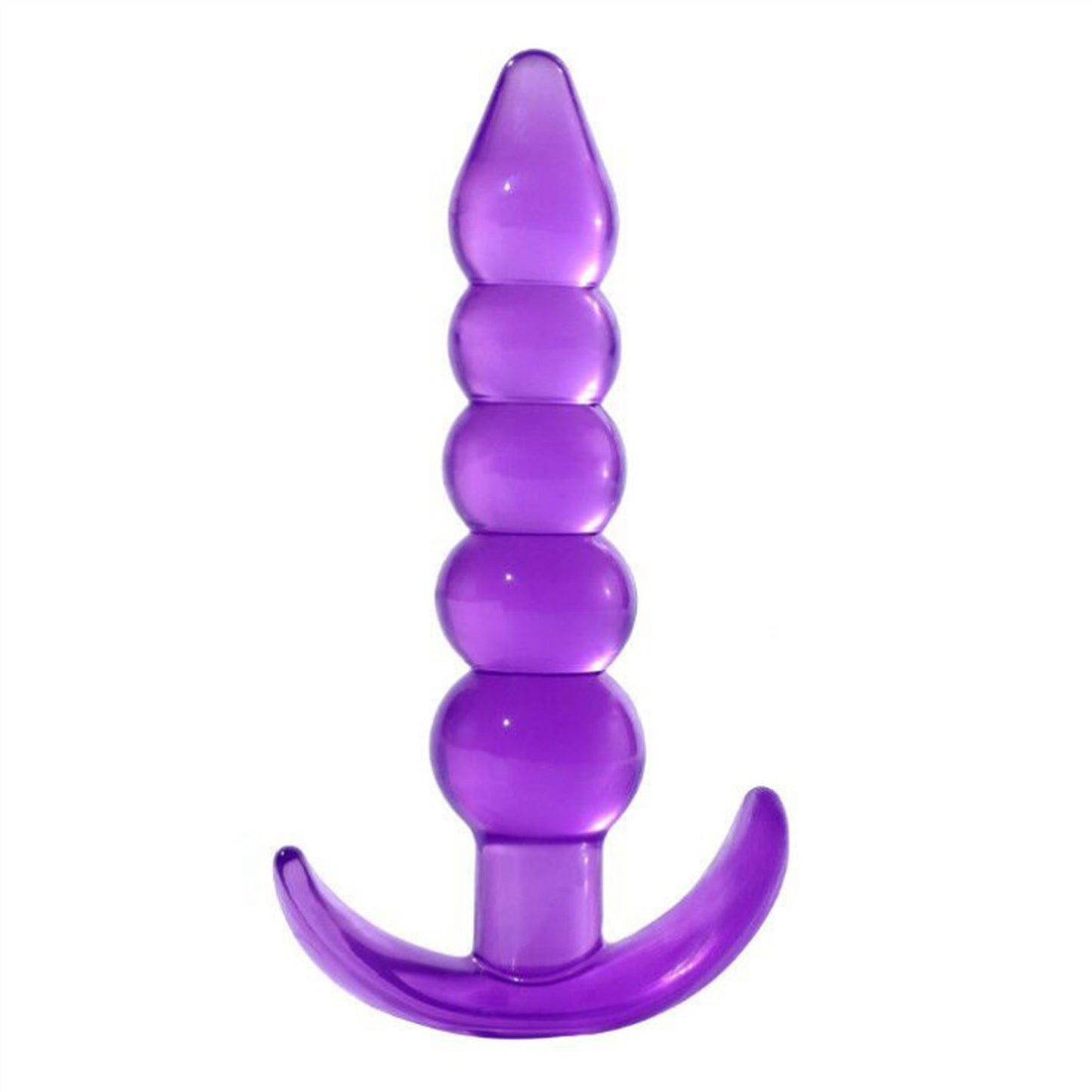 Five Beads Crystal Glass Adult Toy Metal Anal Plug