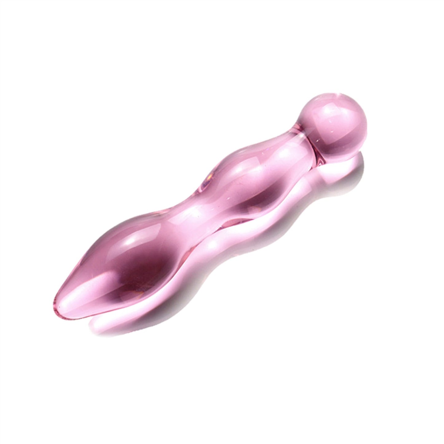 Crystal Glass Adult Toy Metal Anal Plug Ring For C