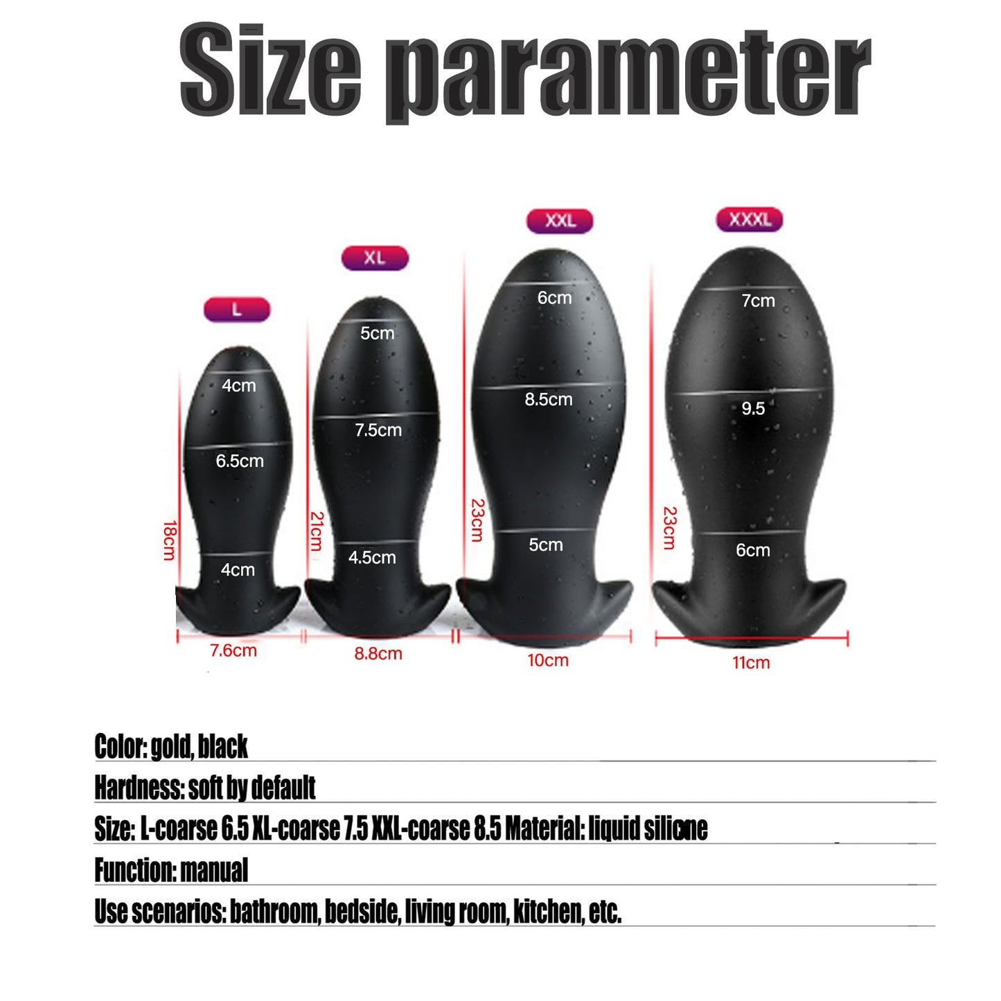 Super big ass plug trainer kit, FST super liquid s