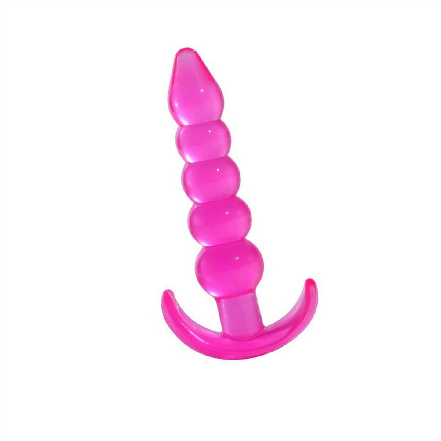 Five Beads Crystal Glass Adult Toy Metal Anal Plug