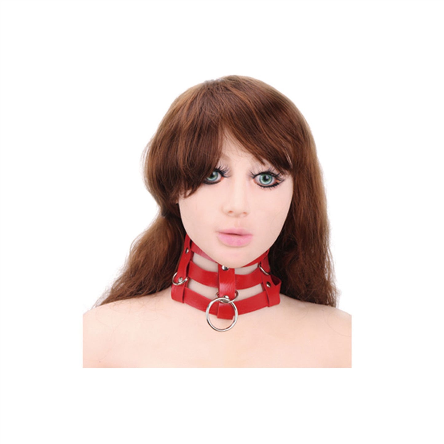 PU Leather Choker Collar Necklace Adjustable Size