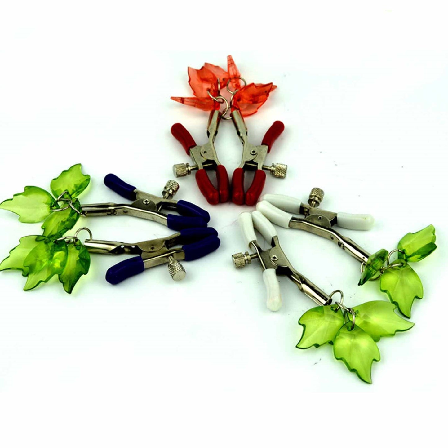 3 pairs Women's Adjustable Nipple Clips Clamps Sil