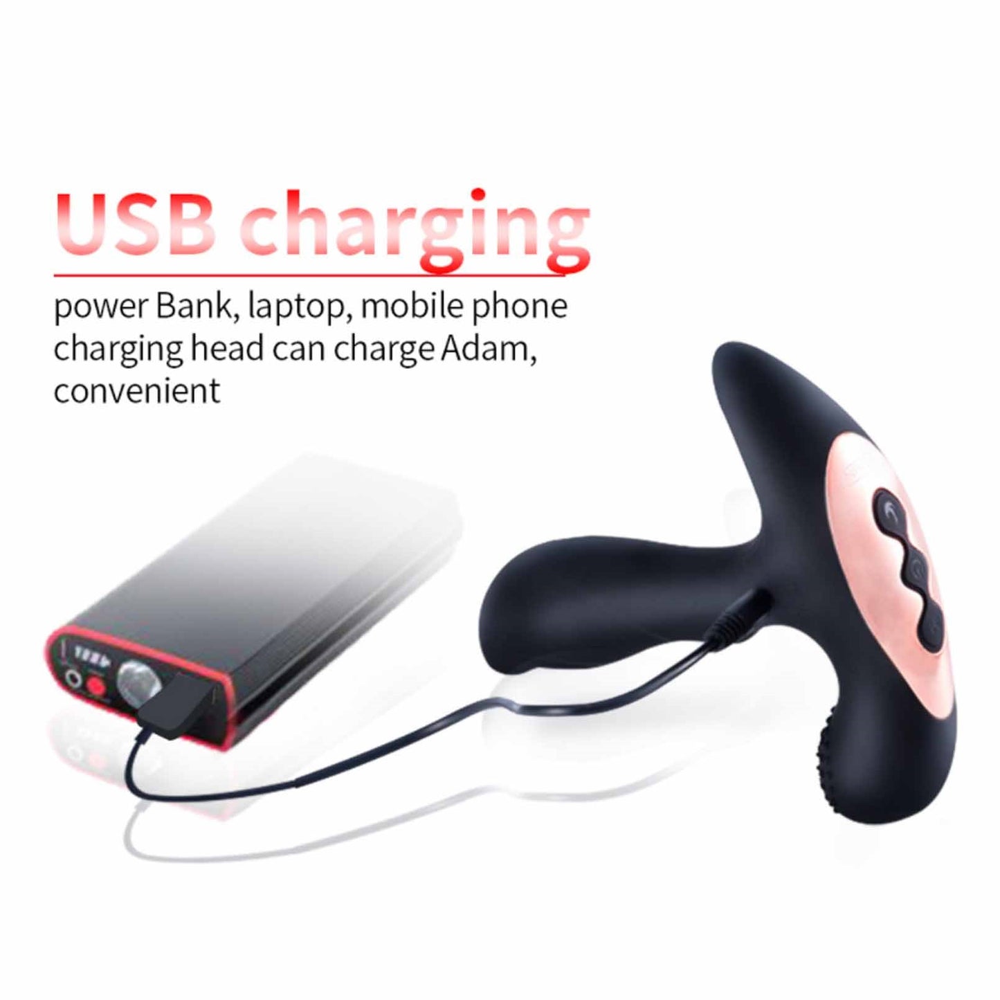 Vibrating Anal Butt Plug with Remote Control,10 Vi