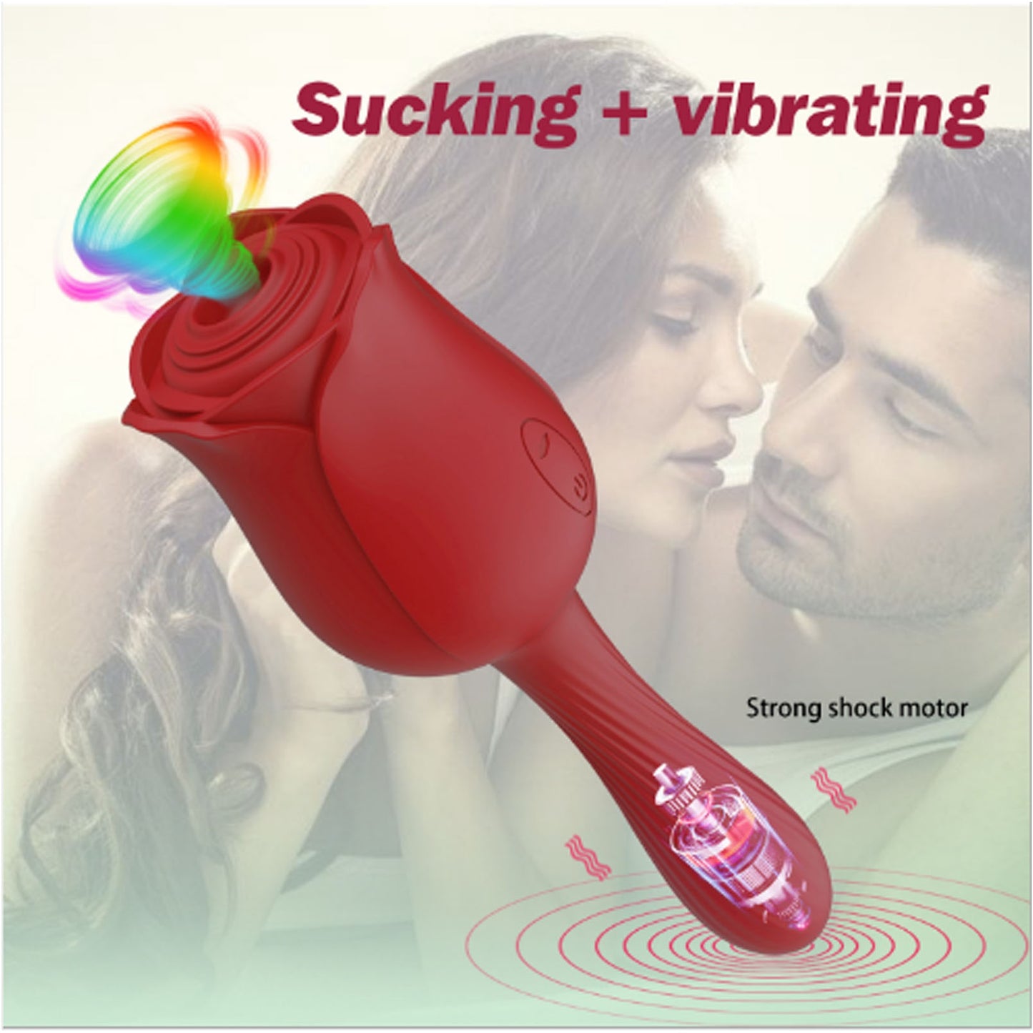 Fun sucking rose stick Appealing licking and sucki