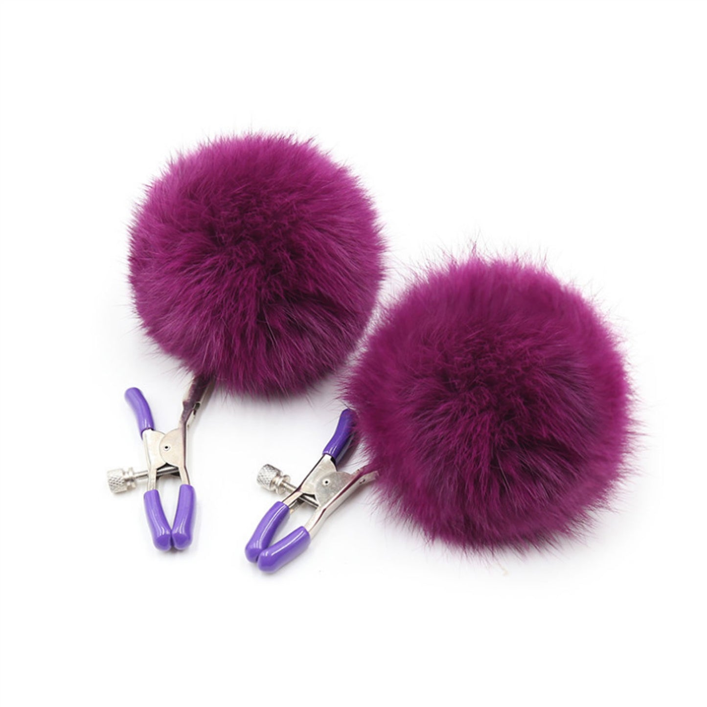 Round Feather Milk Metal Clip Nipple Clamps With S