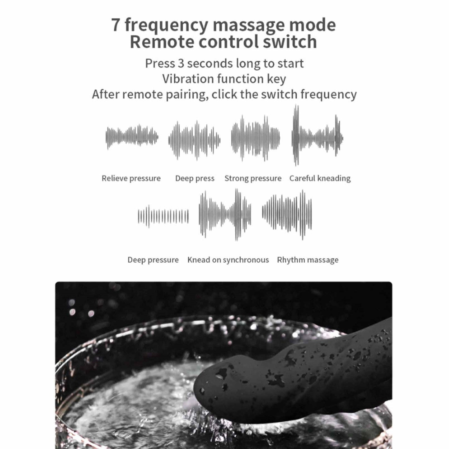 Dual Motors Vibrating Anal Vibrator for Men with R